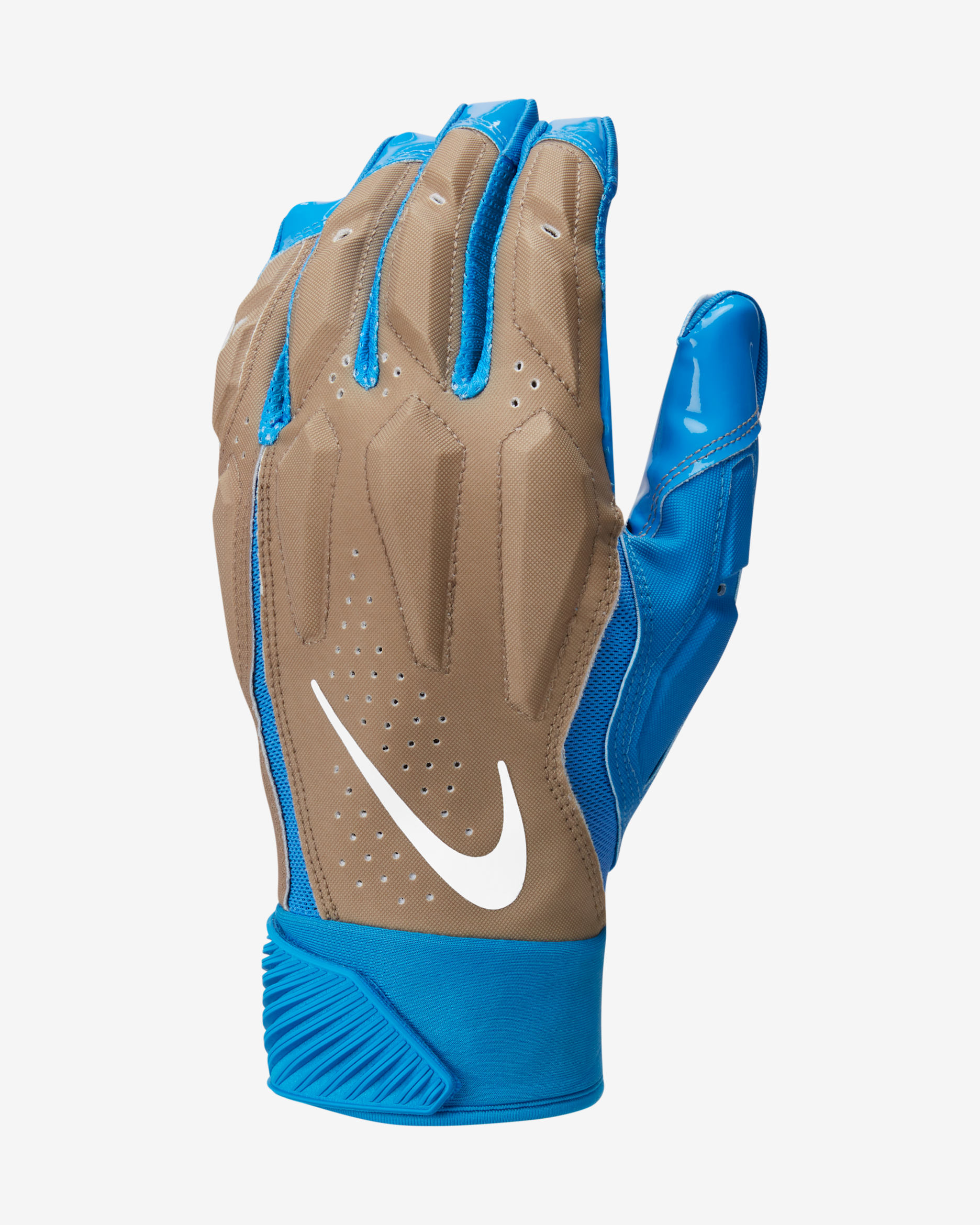 Guantes de fútbol americano Nike D-Tack x Off-White™ - Azul foto/Caqui/Blanco