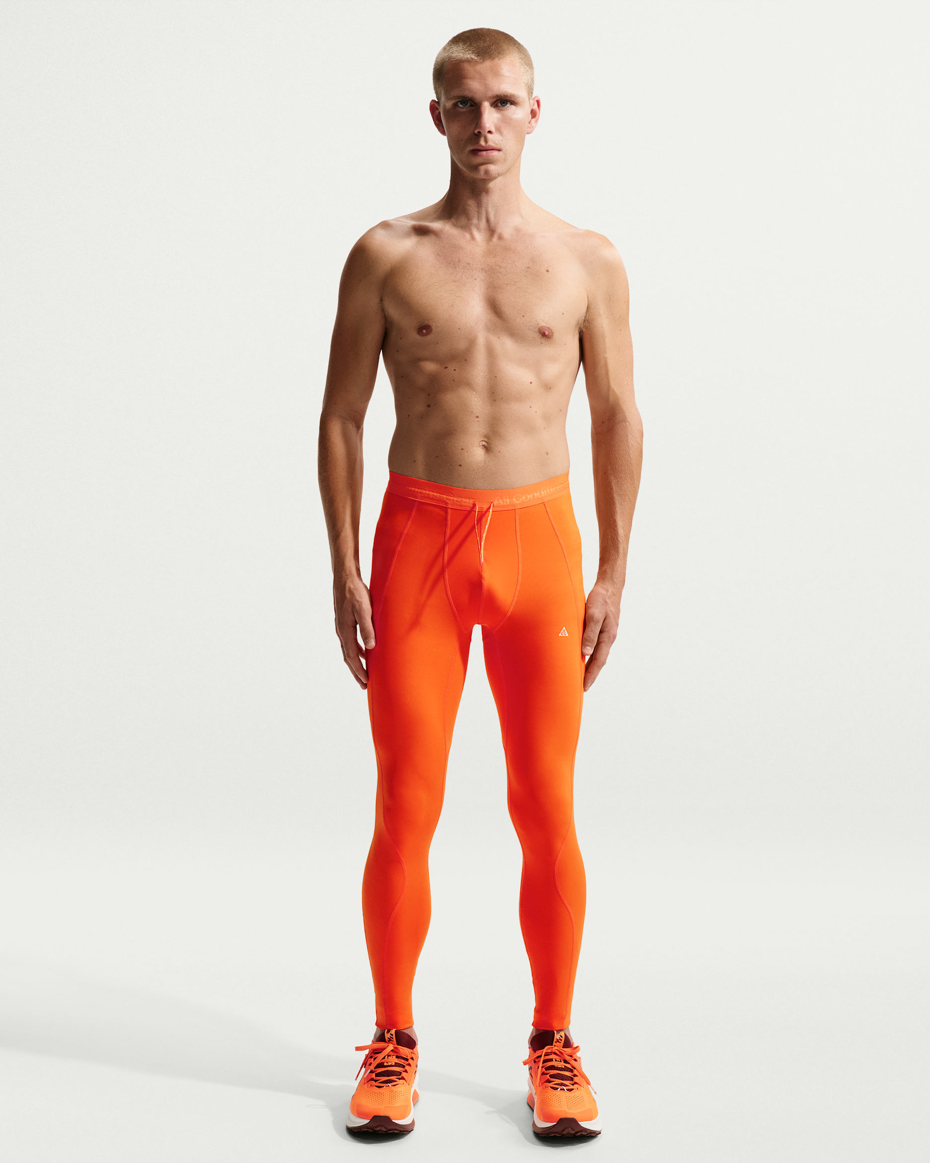 Nike ACG "Wildsee" Men's Dri-FIT Base Layer Tights - Safety Orange/Vivid Purple/Black/Summit White