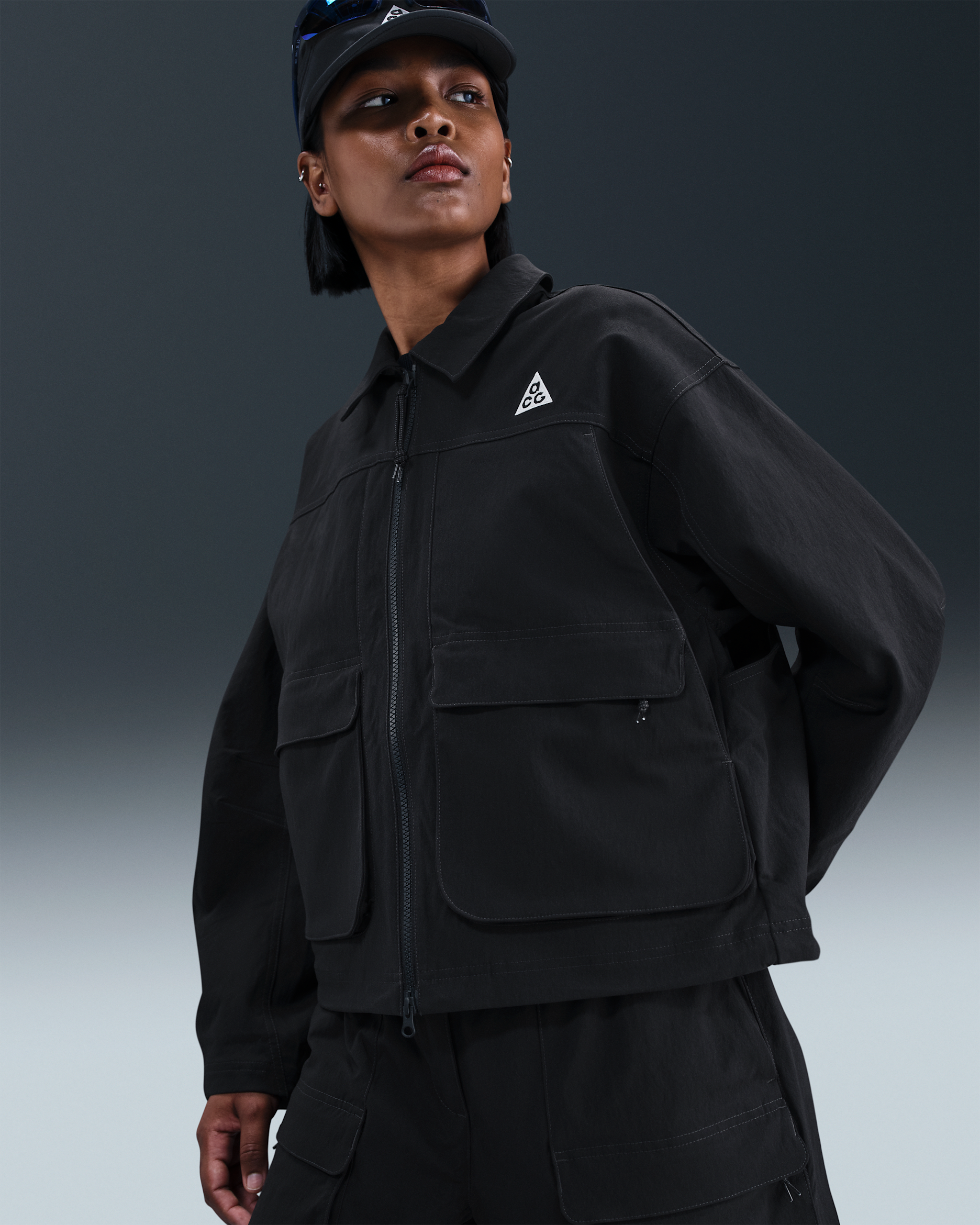 Nike ACG "Smith Summit" Women's UV-Resistant Jacket - Black/Anthracite/Summit White