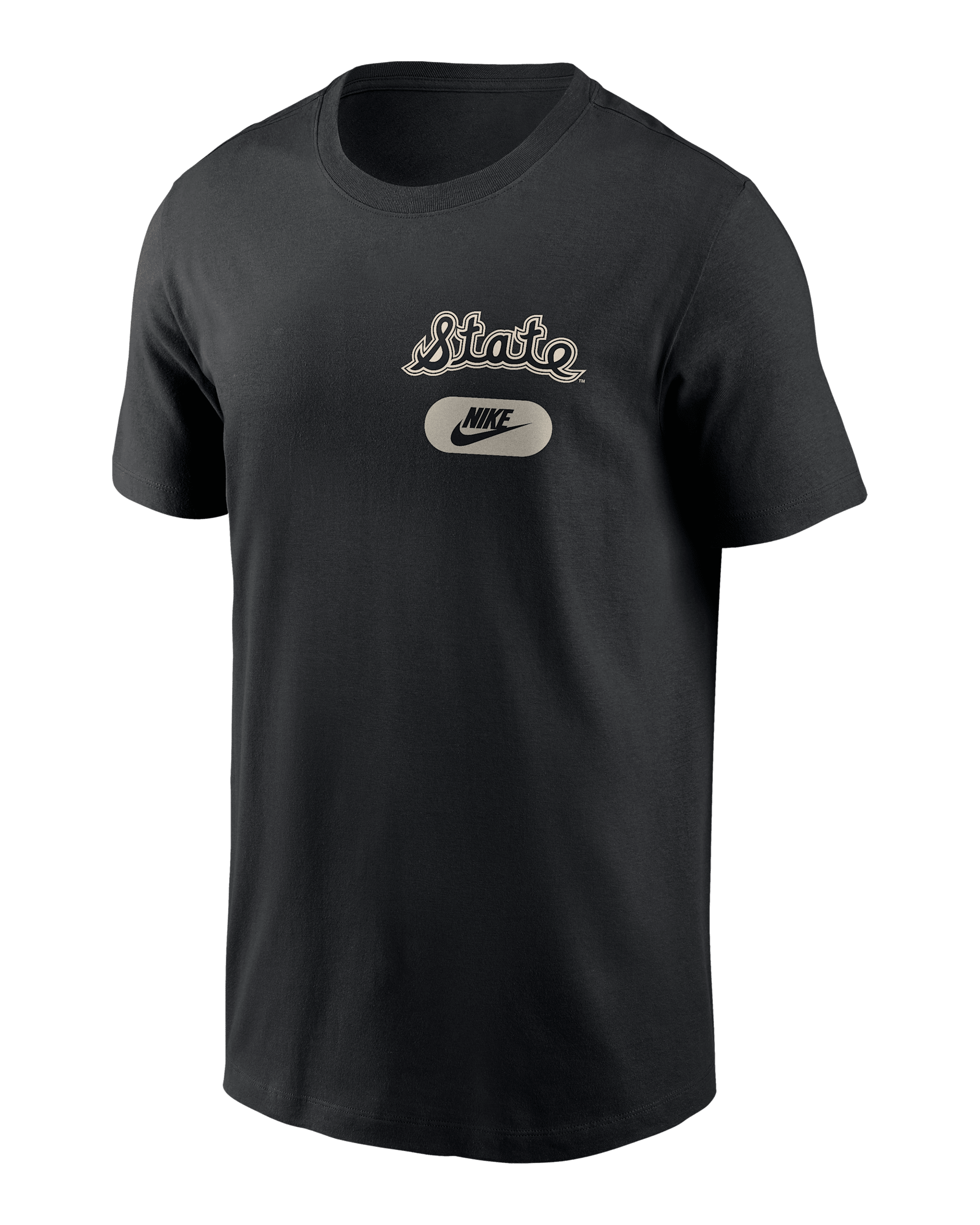 Michigan State 2-Hit Men's Nike College T-Shirt - Black