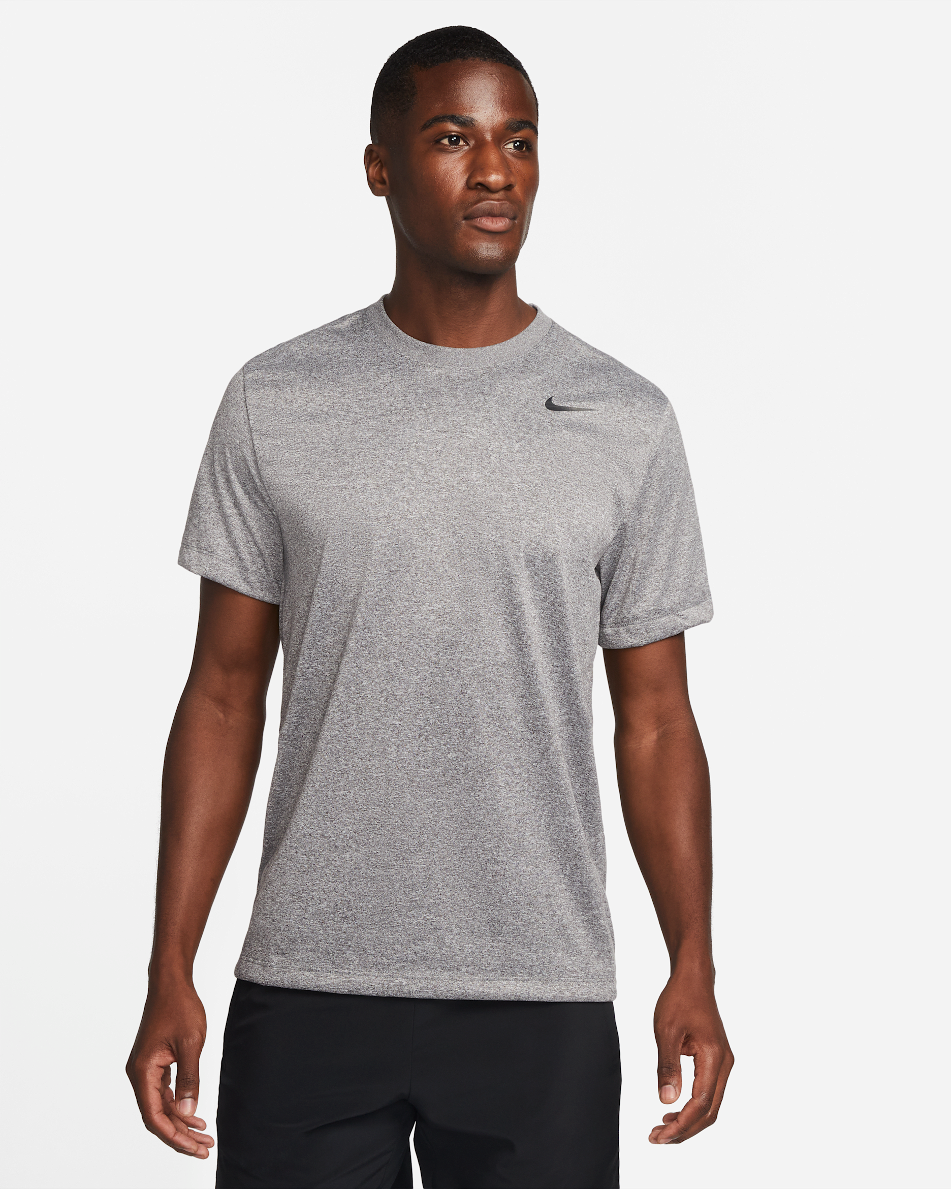 Nike Dri-FIT Legend Men's Fitness T-Shirt - Midnight Fog/Pure/Heather/Black