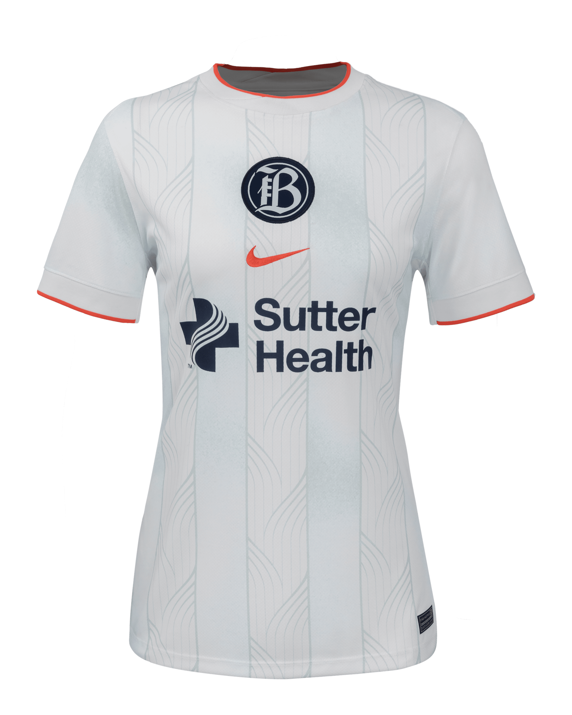 Bay FC 2025 Stadium Home Women's Nike Dri-FIT NWSL Replica Jersey - White/Night Silver