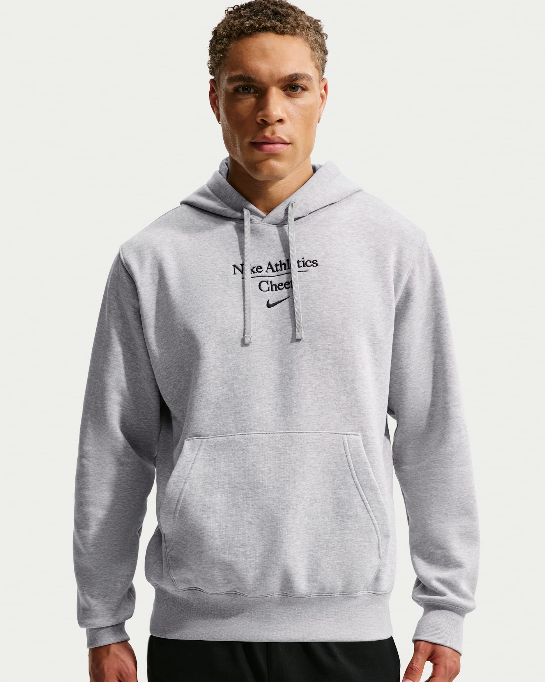 Nike Men's Cheer Pullover Hoodie - Dark Grey Heather