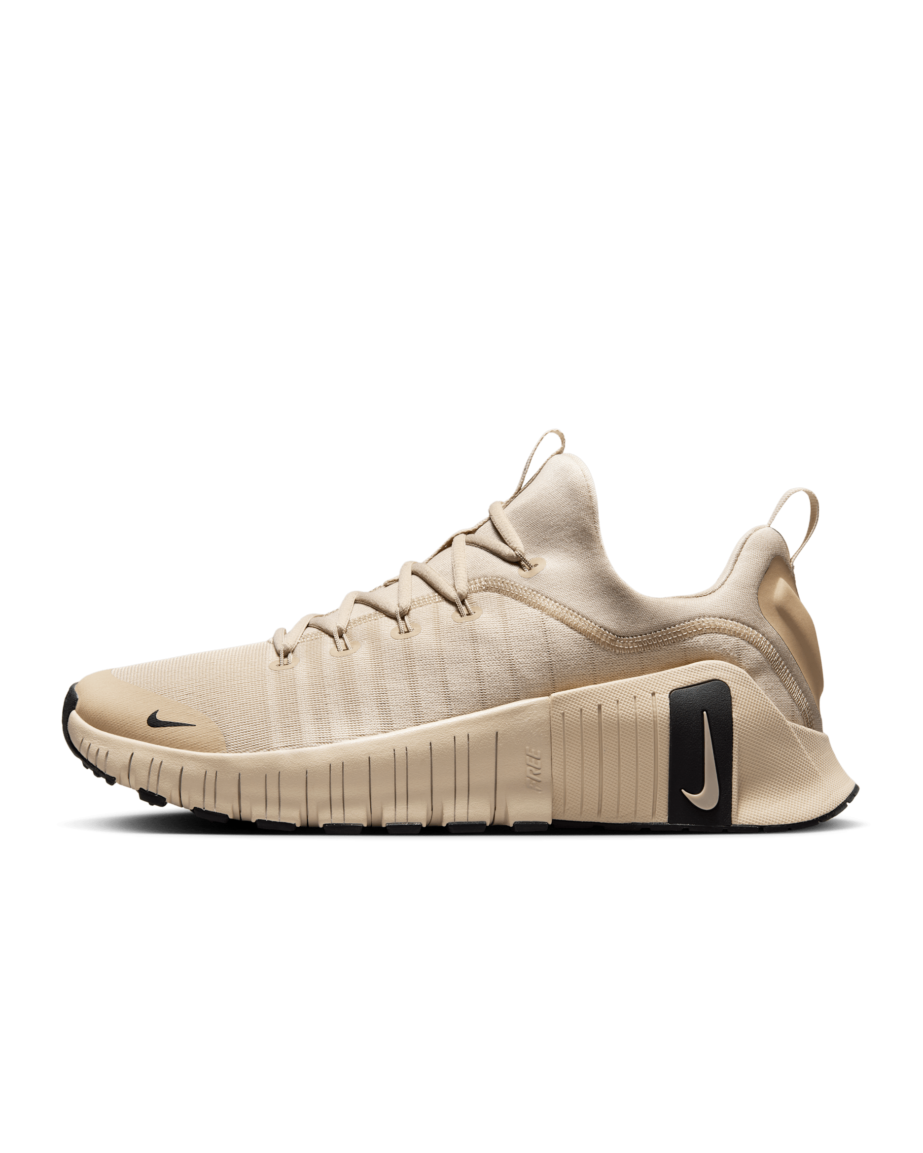 Nike Free Metcon 6 Men's Workout Shoes - Desert Khaki/Light Khaki/Black