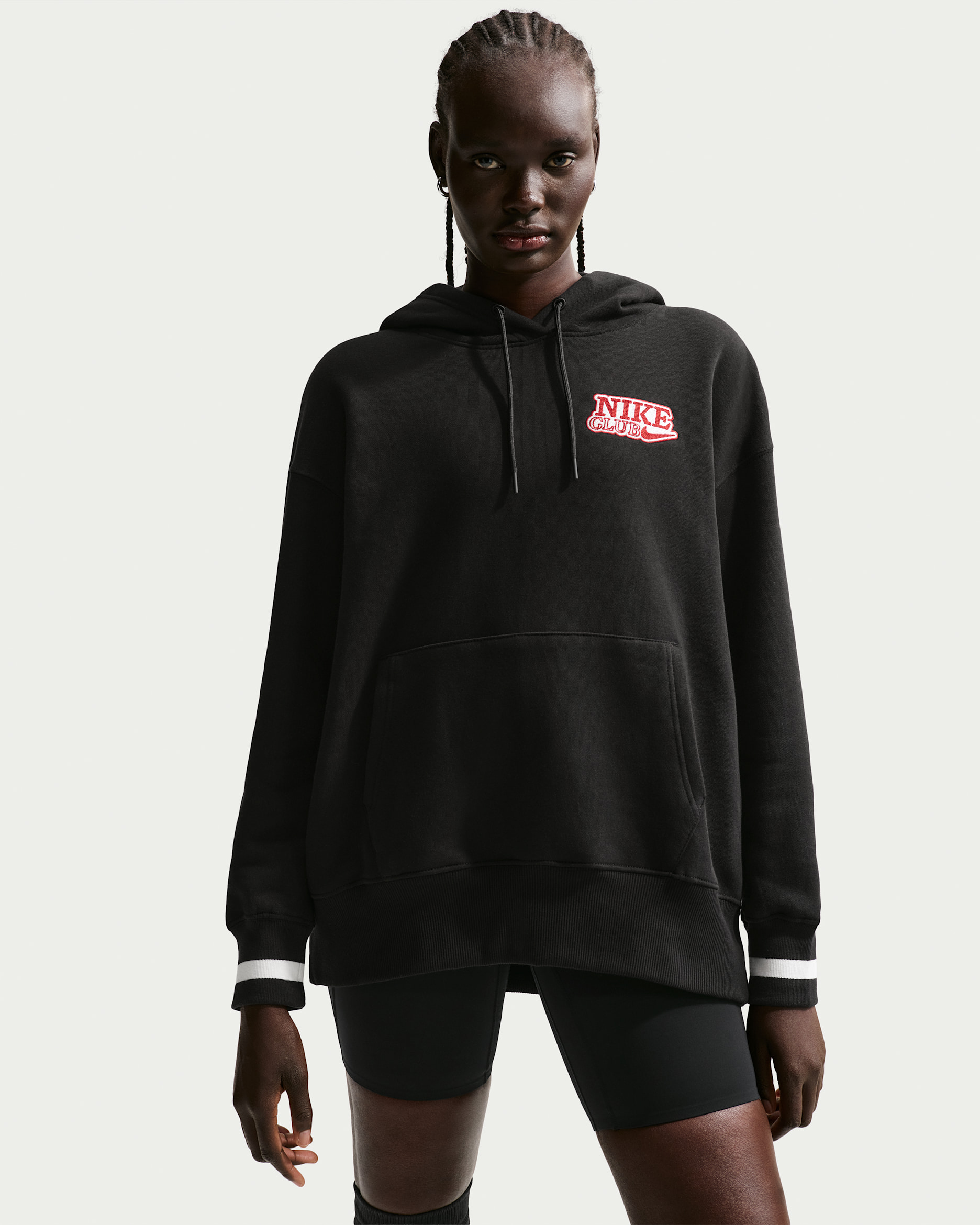 Nike Sportswear Phoenix Fleece Sudadera con capucha y ajuste oversize - Mujer - Negro