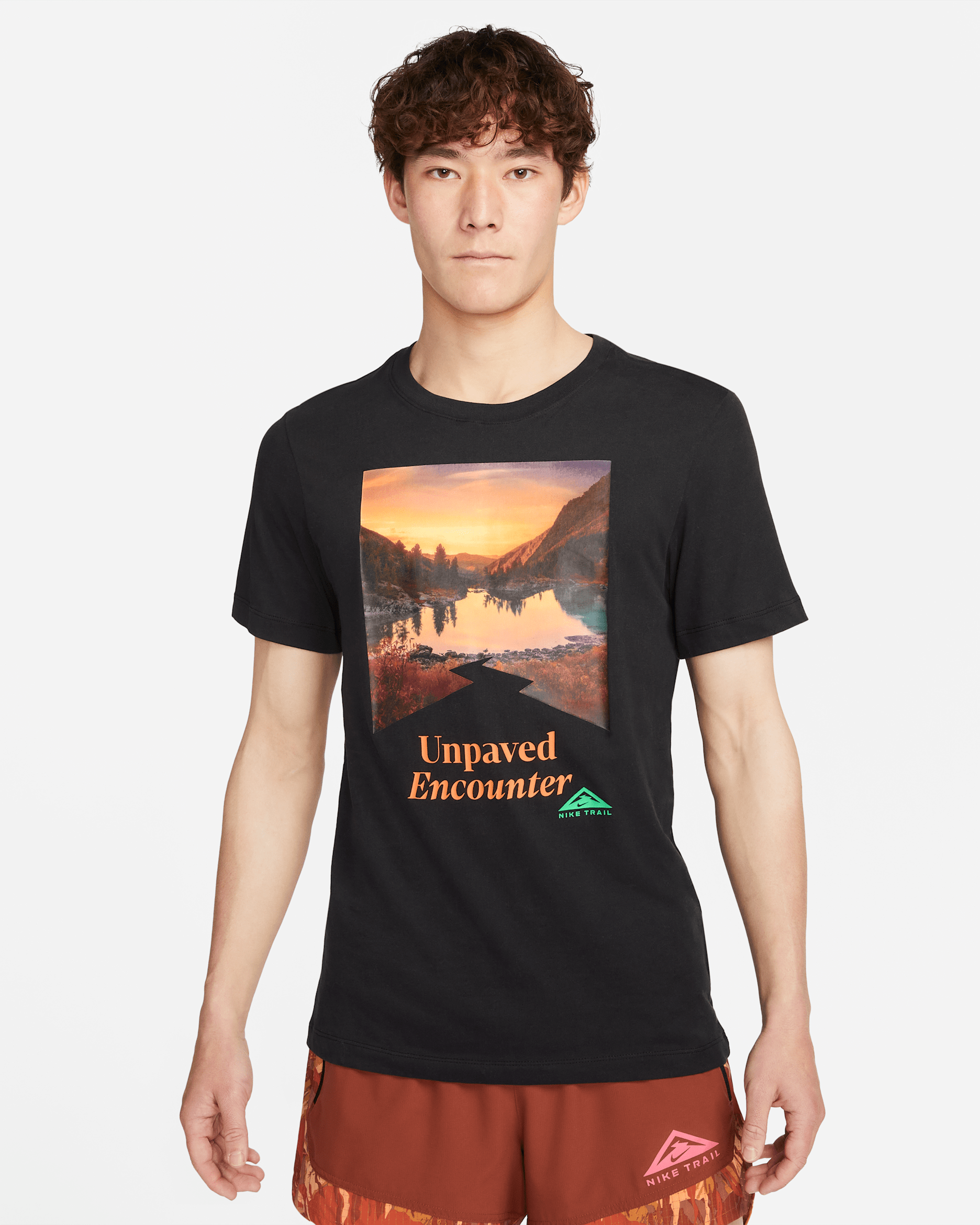 Nike Trail Dri-FIT Men's Running T-Shirt - Black