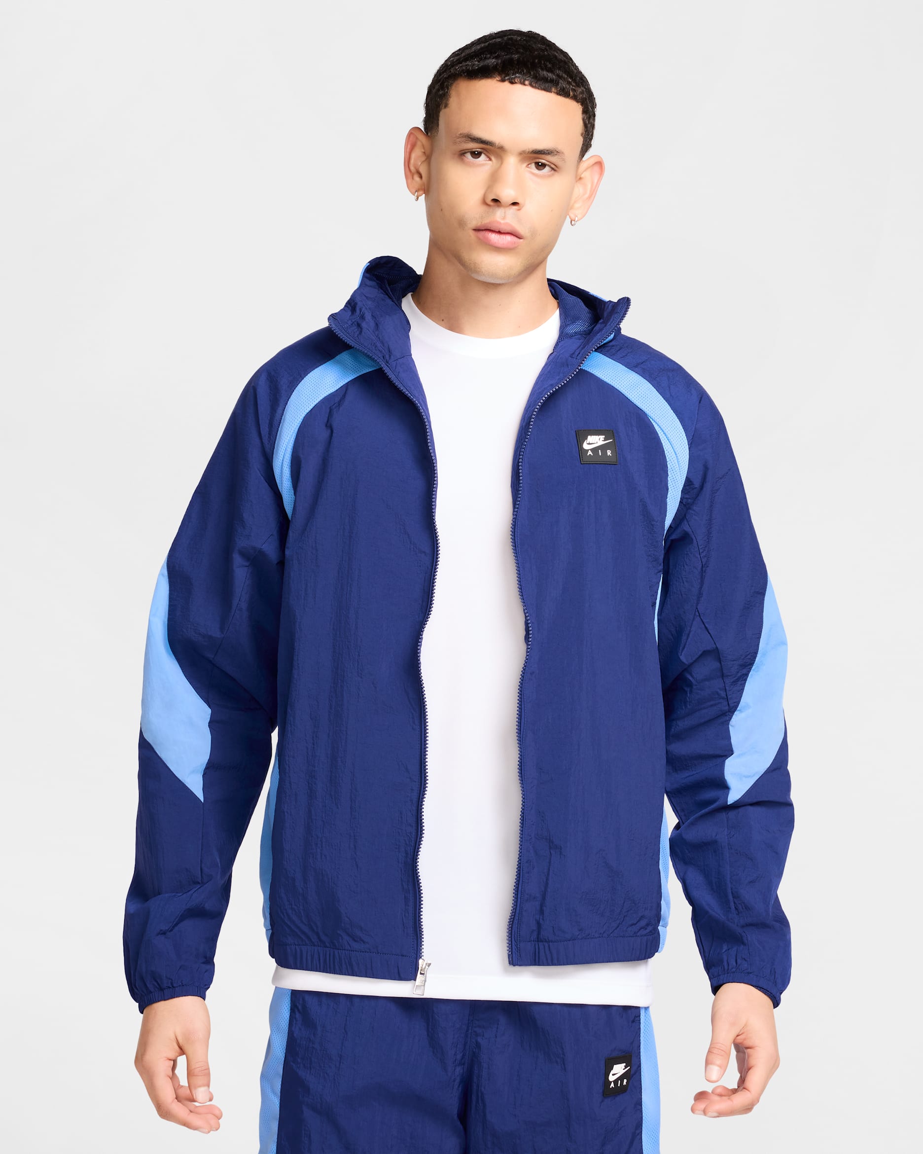 Chamarra de tejido Woven para hombre Nike Air - Azul vacío/Azul universitario/Negro