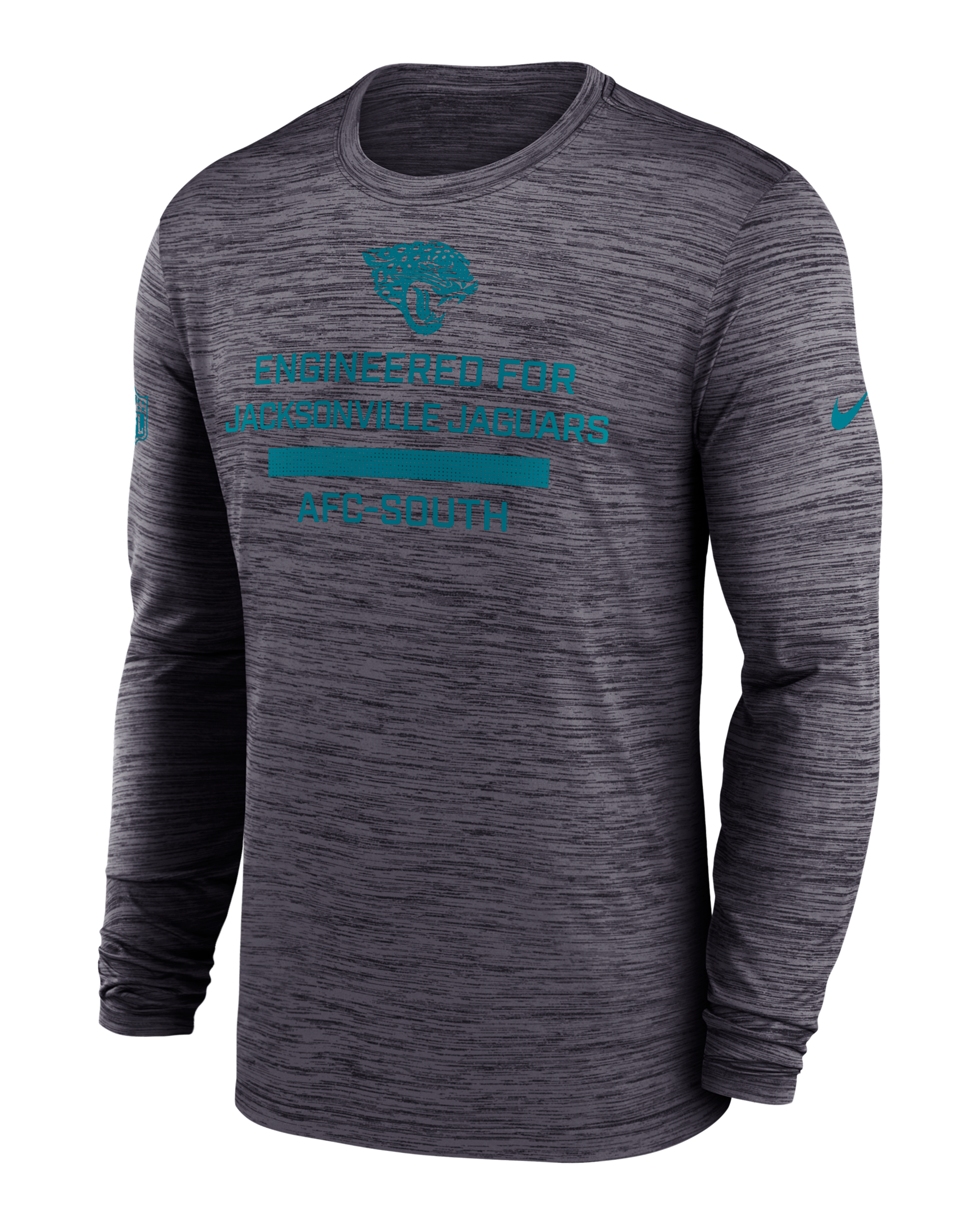 Jacksonville Jaguars Sideline Team Issue Velocity Men's Nike Dri-FIT NFL Long-Sleeve T-Shirt - Black