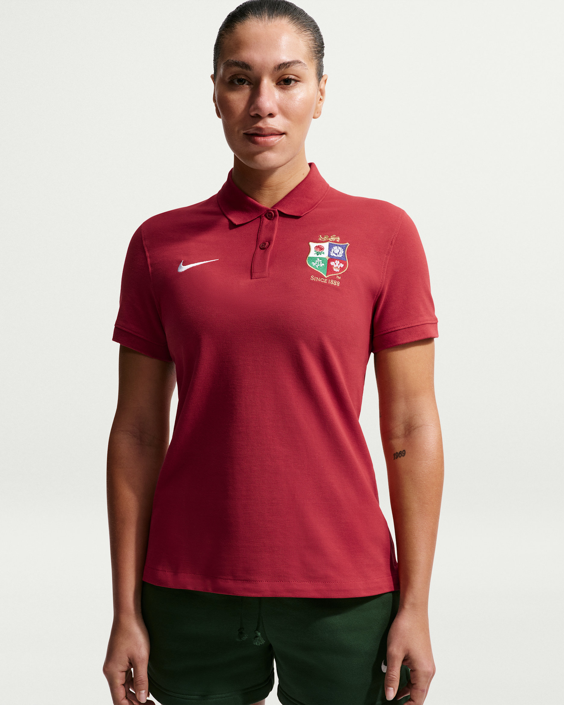 British & Irish Lions Women's Nike Club Polo - Pepper Red/White