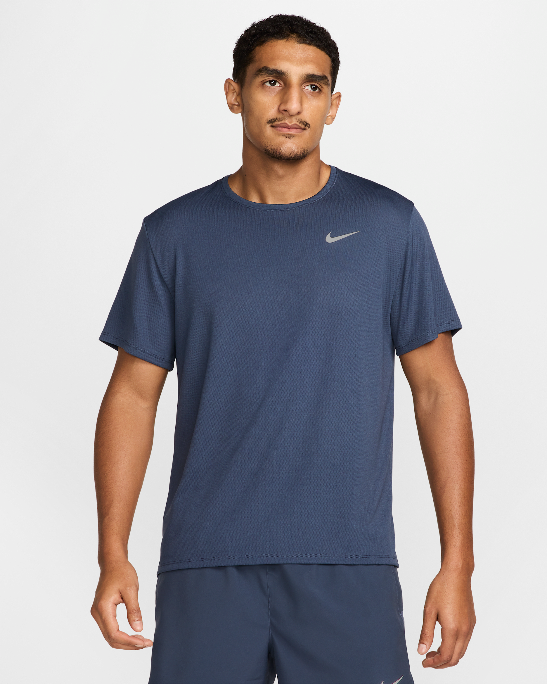 Nike Miler Men's Dri-FIT UV Short-Sleeve Running Top - Thunder Blue
