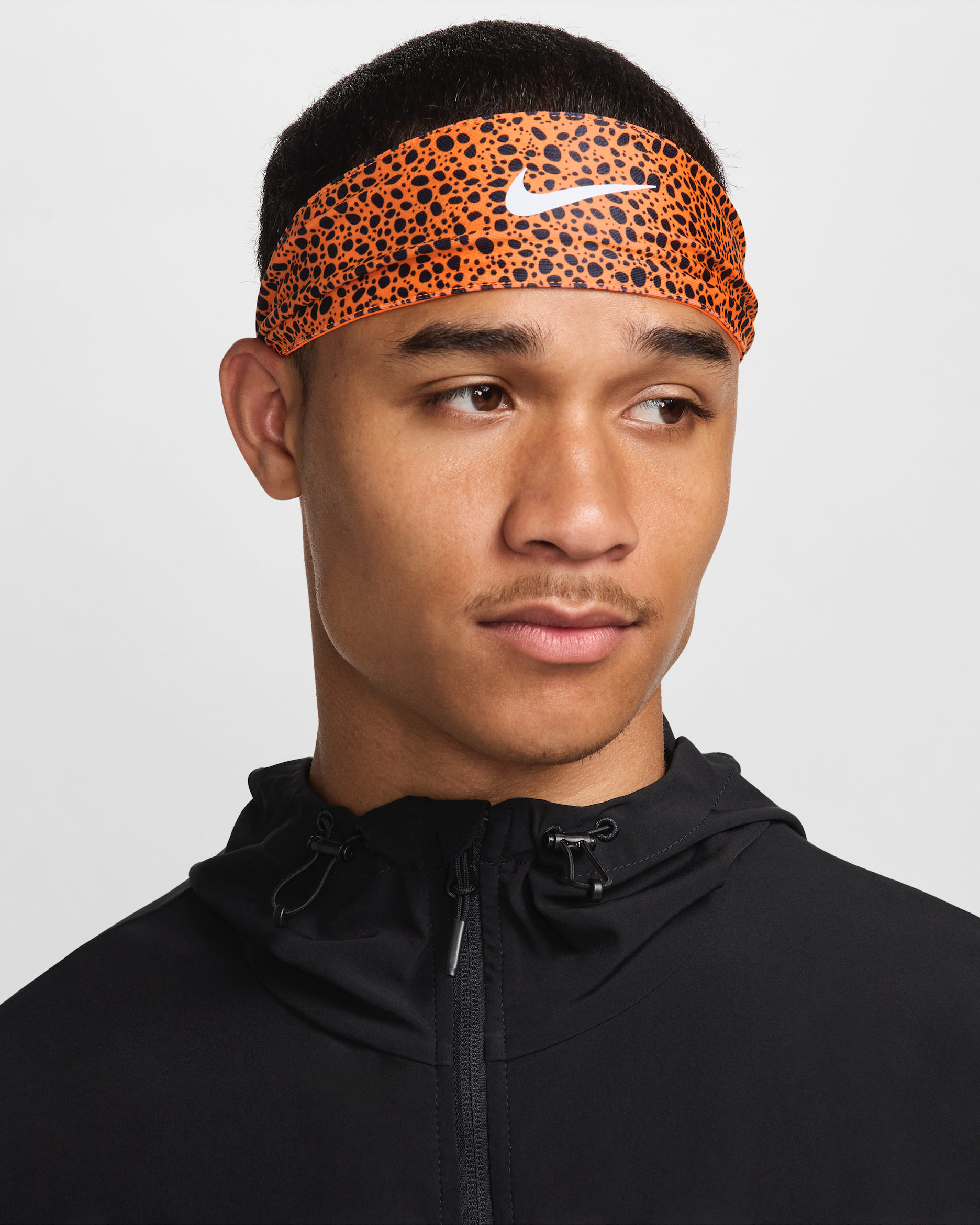 Nike Dri-FIT Reversible Head Tie - Total Orange/Dark Obsidian