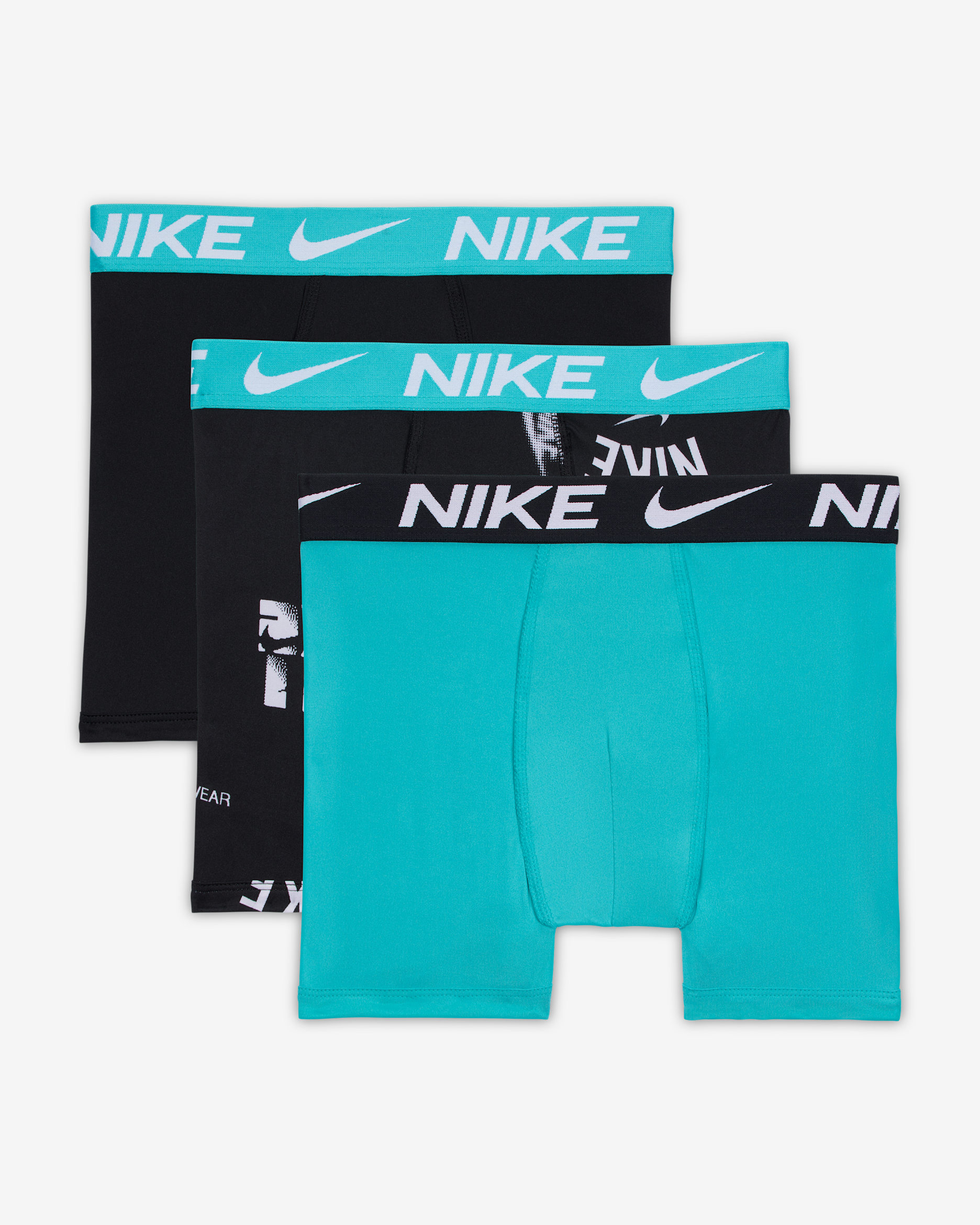 Nike Dri-FIT Essentials Big Kids' Printed Boxer Briefs (3-Pack) - Dusty Cactus