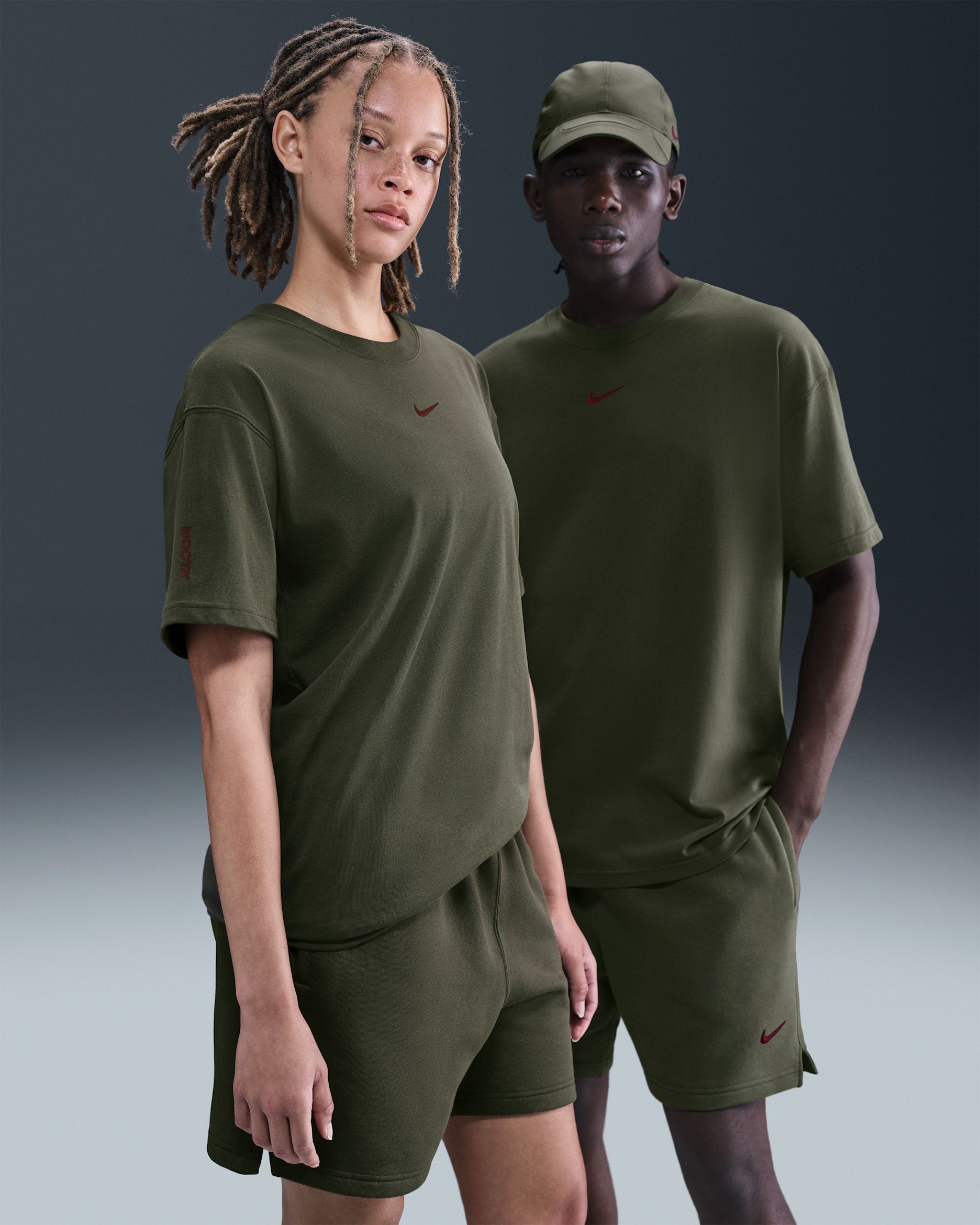 NOCTA Men's T-Shirt - Cargo Khaki/Team Red