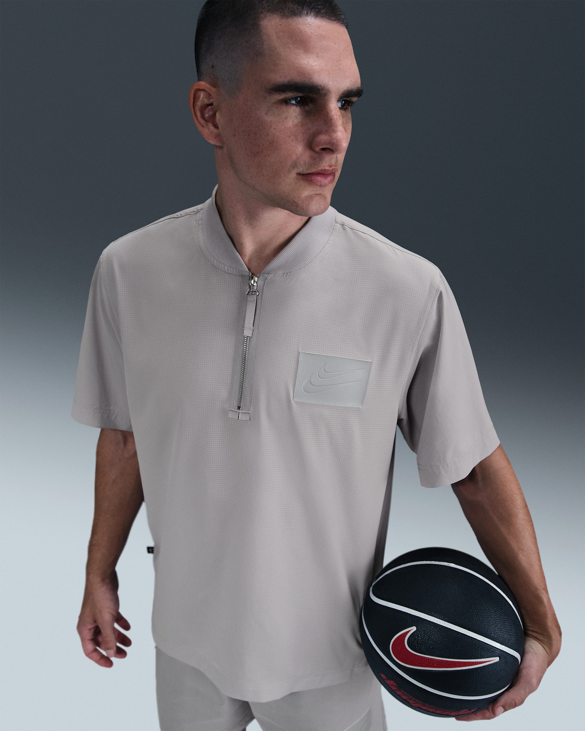 Playera de básquetbol de manga corta Dri-FIT para hombre Kevin Durant - Gris lobo/Polvo fotón