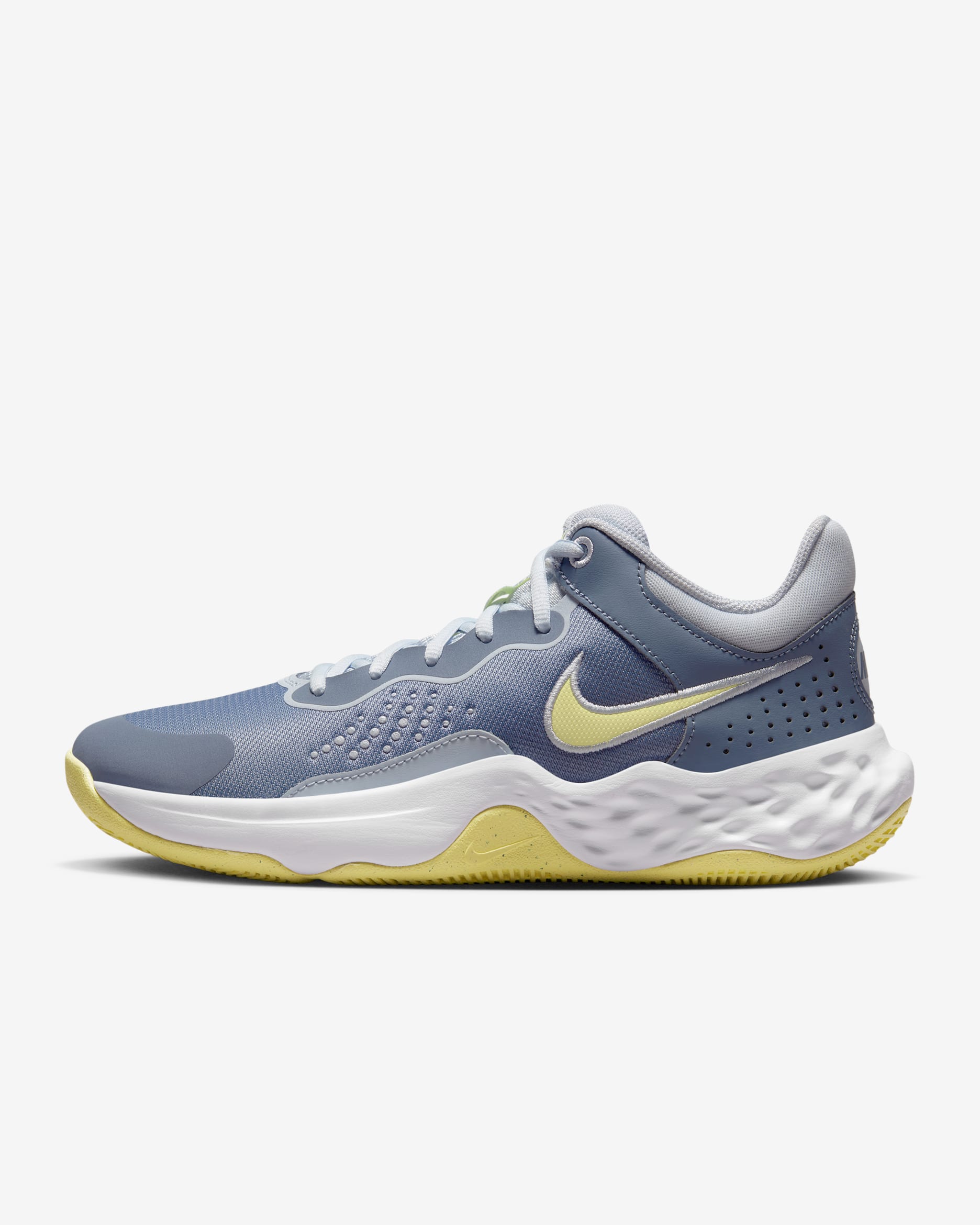 รองเท้าบาสเก็ตบอล Nike Fly.By Mid 3 - Ashen Slate/Football Grey/ขาว/Citron Tint