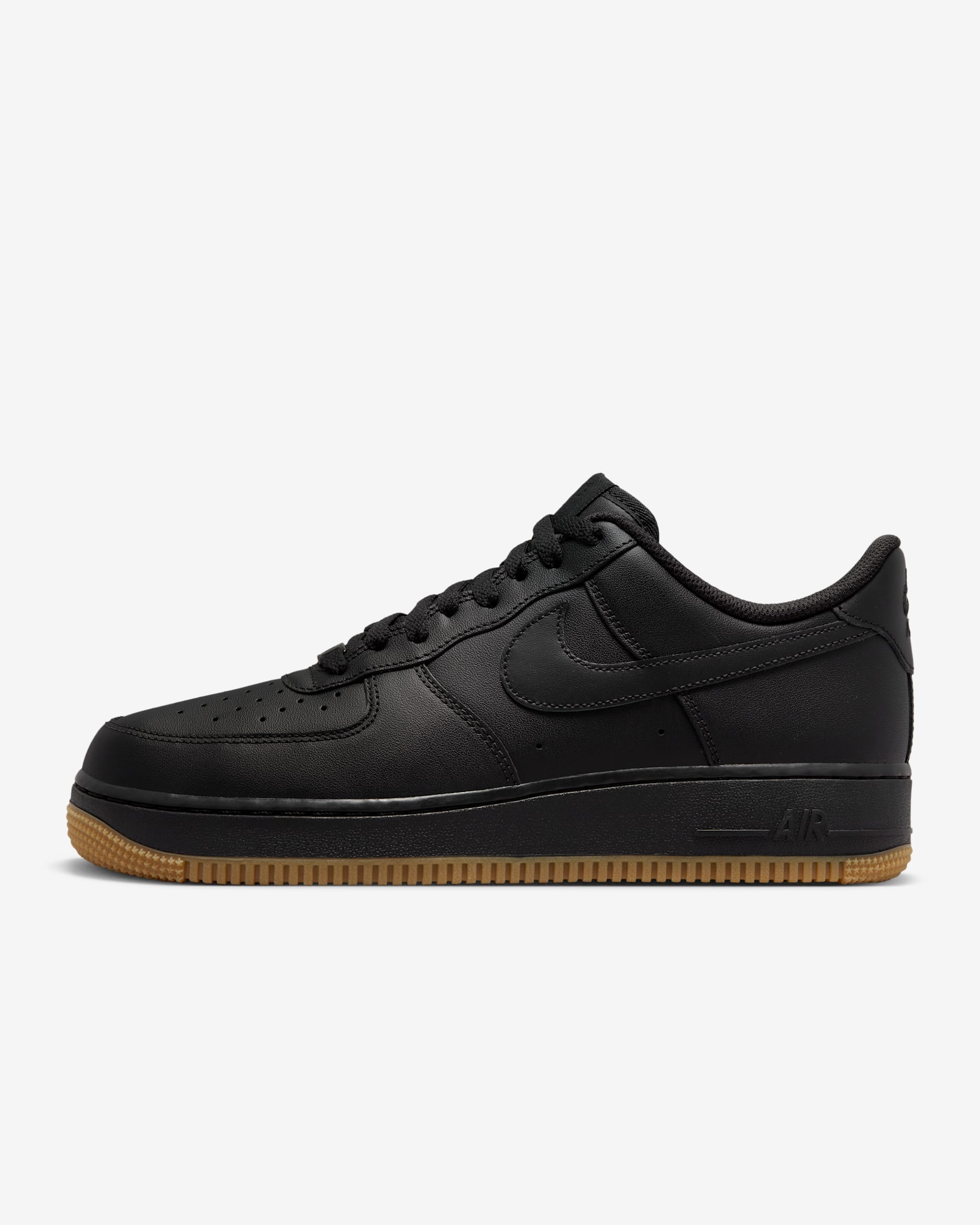 Nike Air Force 1 '07 Men's Shoes - Black/Gum Light Brown/Black