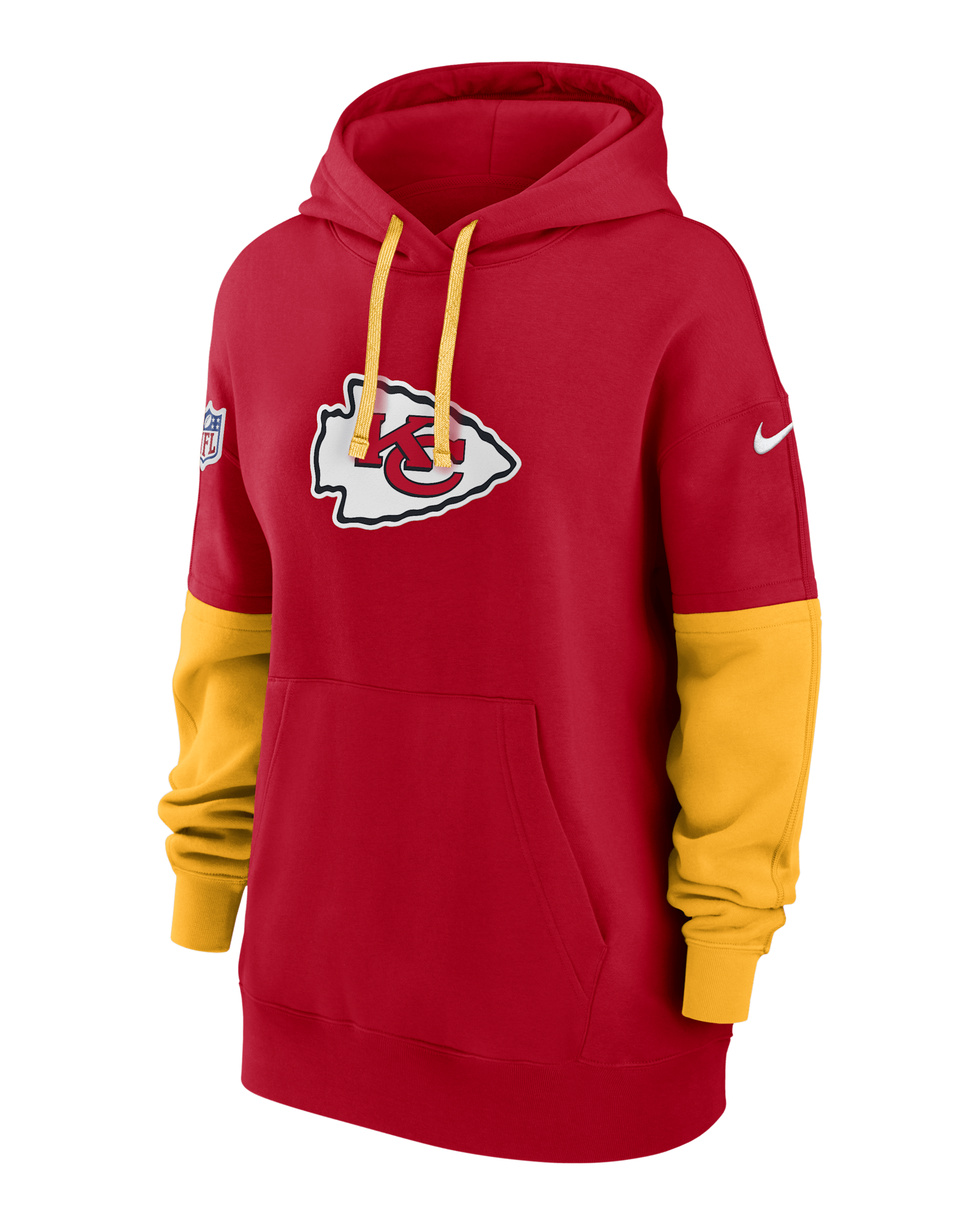 Kansas City Chiefs Sideline Essential Women's Nike NFL Pullover Hoodie - Scarlet