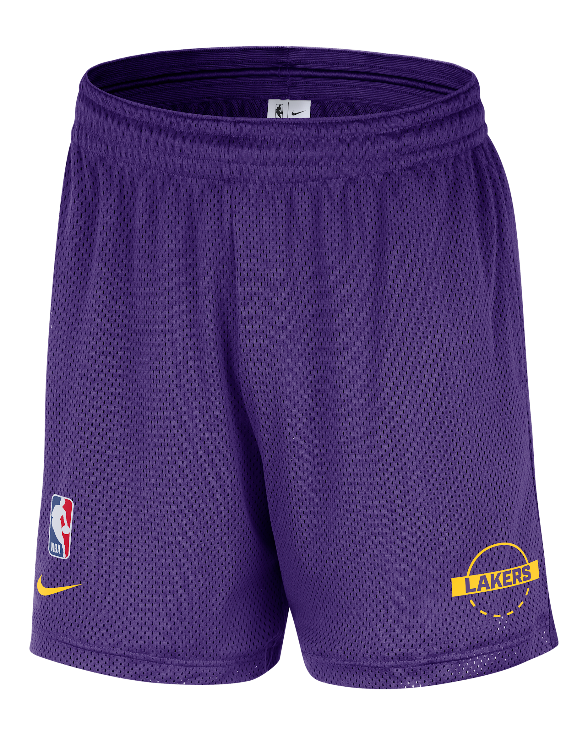 Los Angeles Lakers Men's Nike NBA Mesh Shorts - Field Purple/Amarillo
