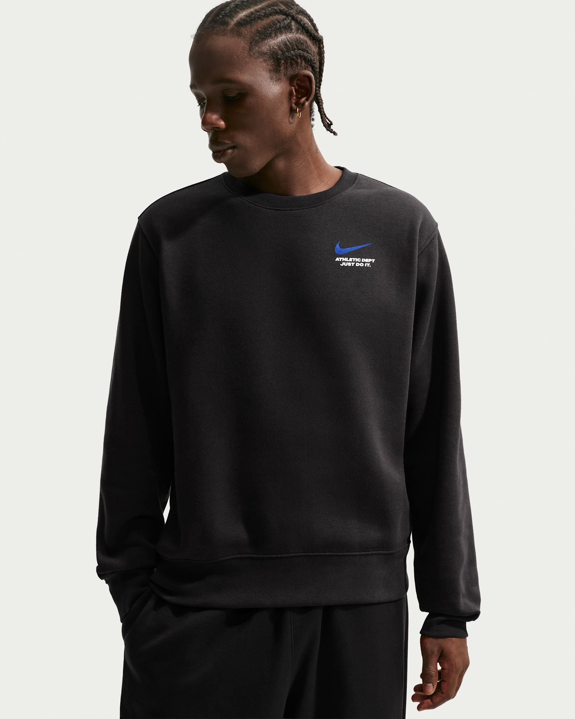 Nike Sportswear Club Men's Fleece Crew - Black