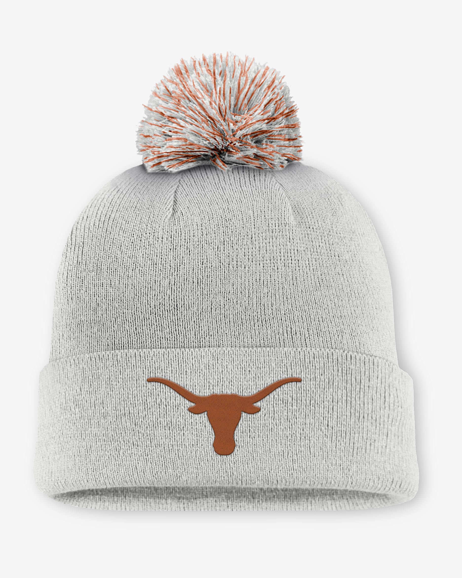 Gorro con dobladillo y pompón universitario Nike para hombre Texas Primetime Campus Toned - Gris