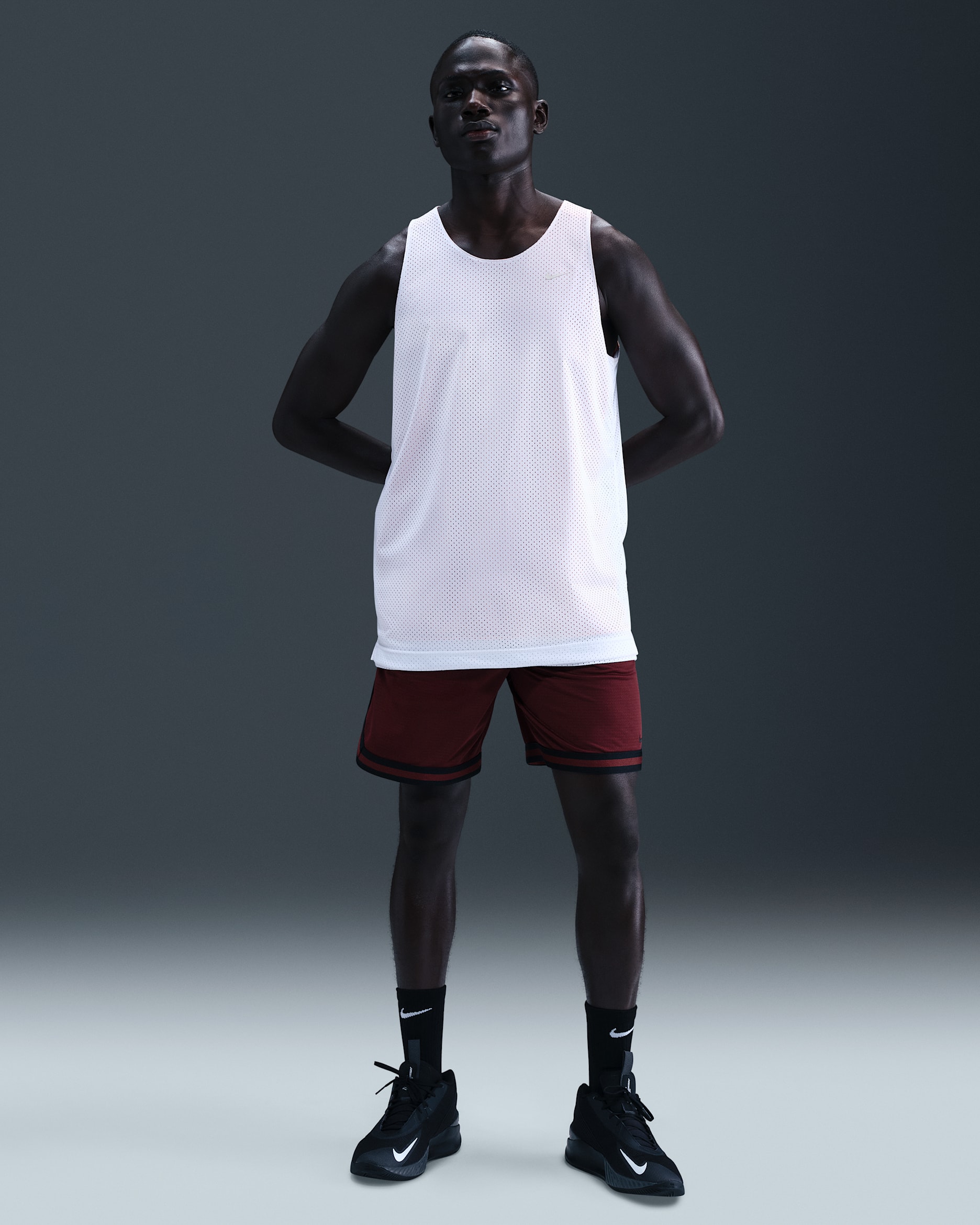 Shorts da basket 20 cm Dri-FIT Nike DNA – Uomo - Dark Team Red/Nero/Nero