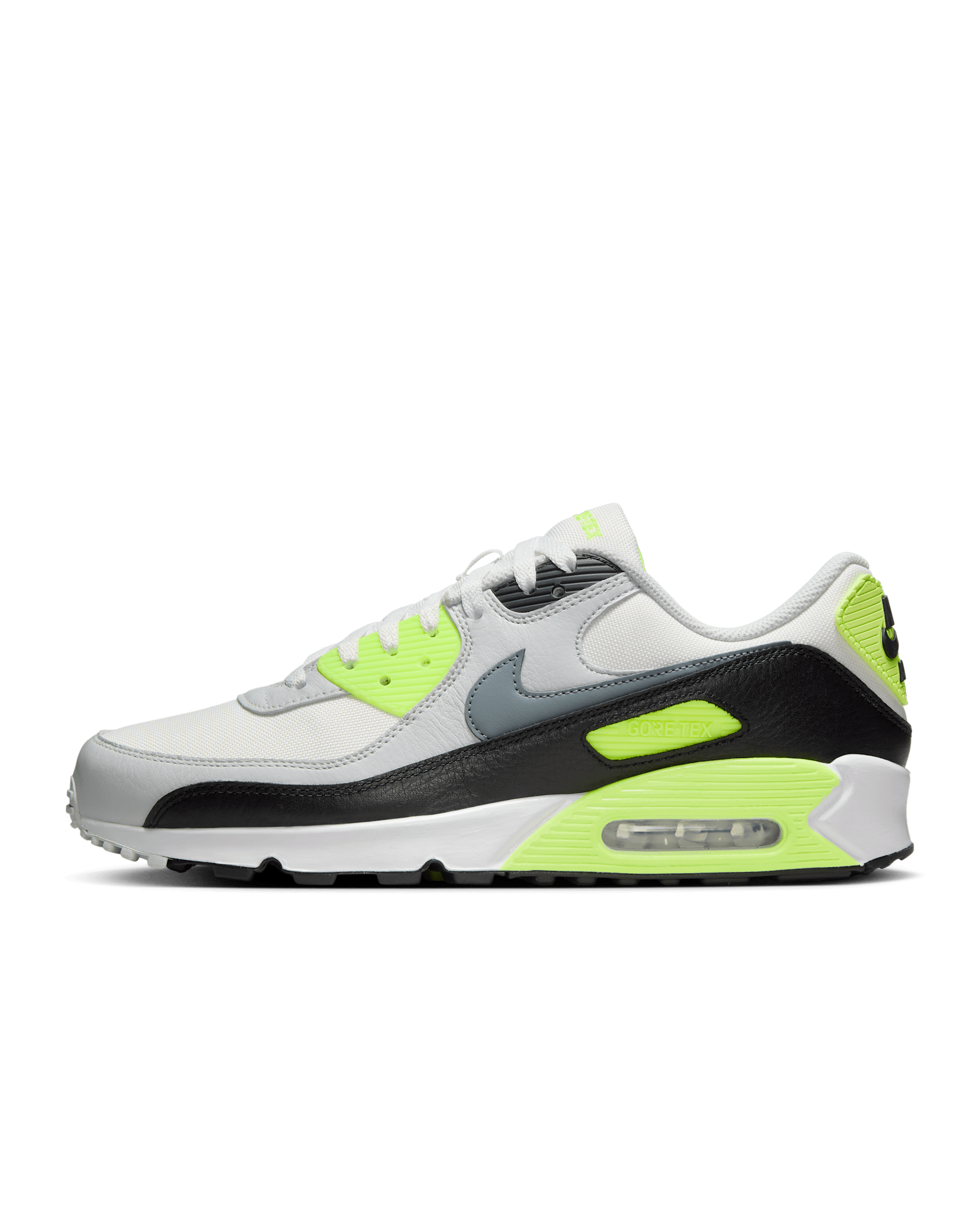Tenis acondicionados para el invierno para hombre Nike Air Max 90 GORE-TEX - Blanco cumbre/Volt/Negro/Gris azulado