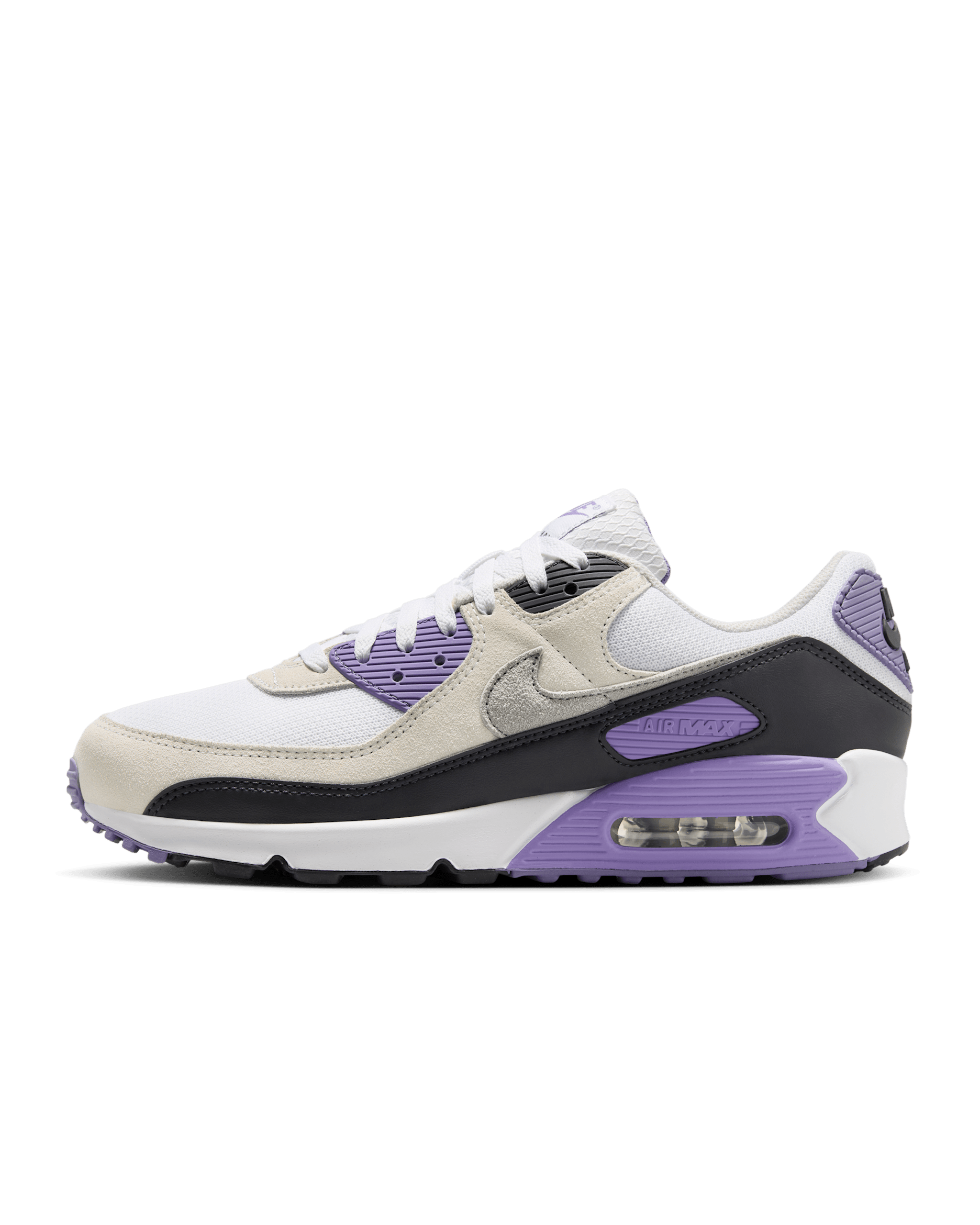 Nike Air Max 90 Men's Shoes - White/Dusty Amethyst/Photon Dust/Light Smoke Grey