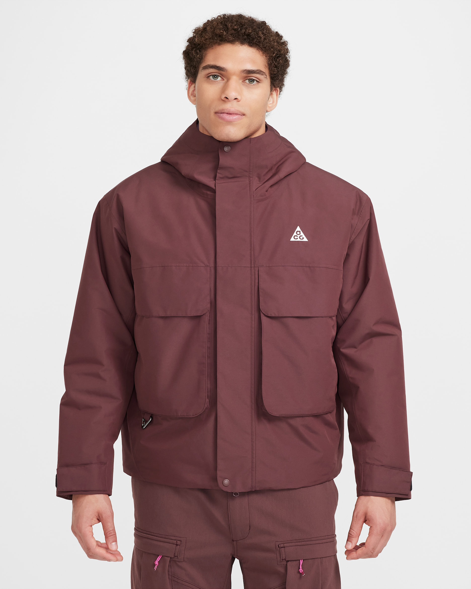 Nike ACG PrimaLoft® "Skull Peak" Men's Storm-FIT Jacket - Burgundy Crush/Beyond Pink/Black/Summit White