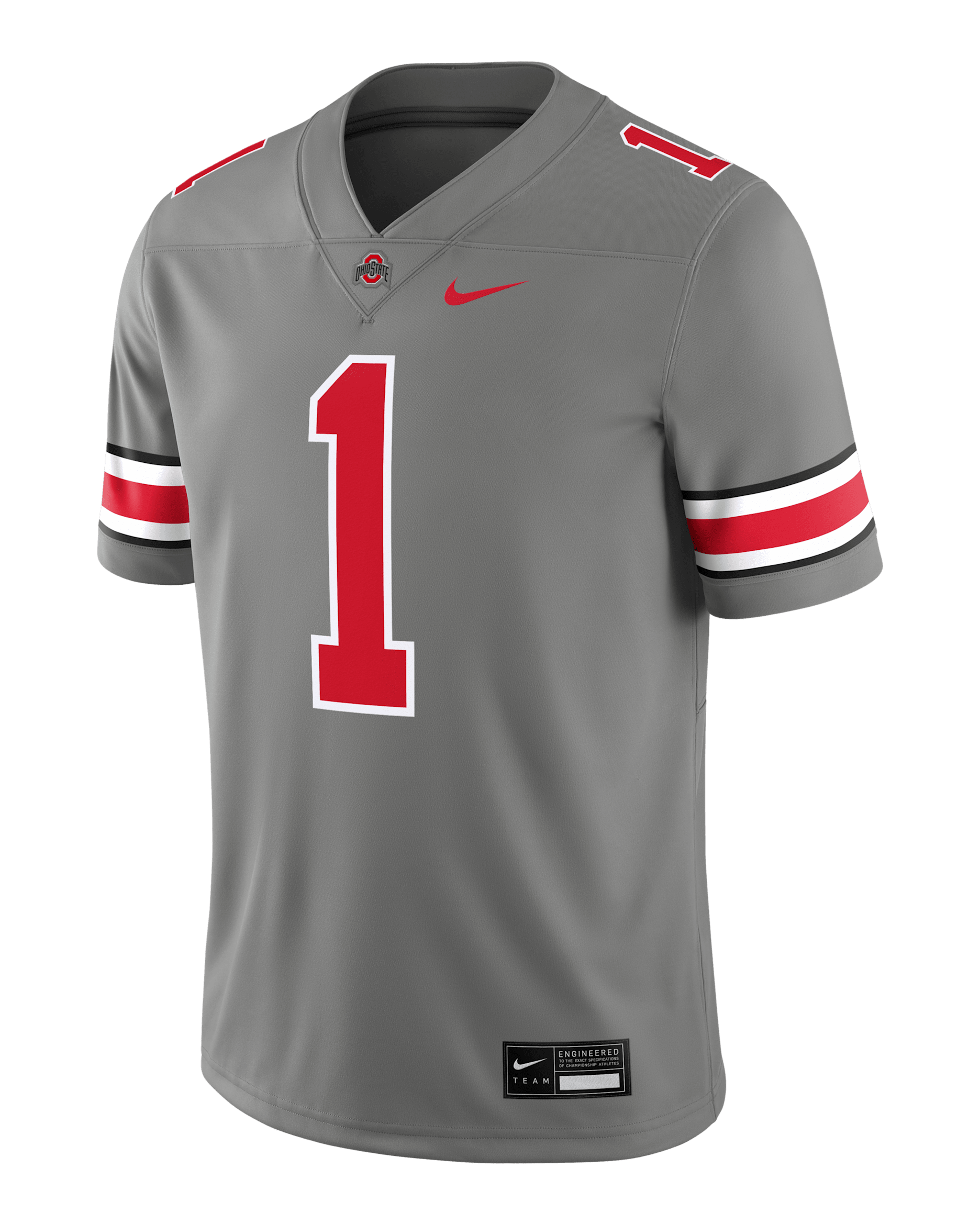 Ohio State Buckeyes Men's Nike Dri-FIT College Game Jersey - Dark Steel Grey