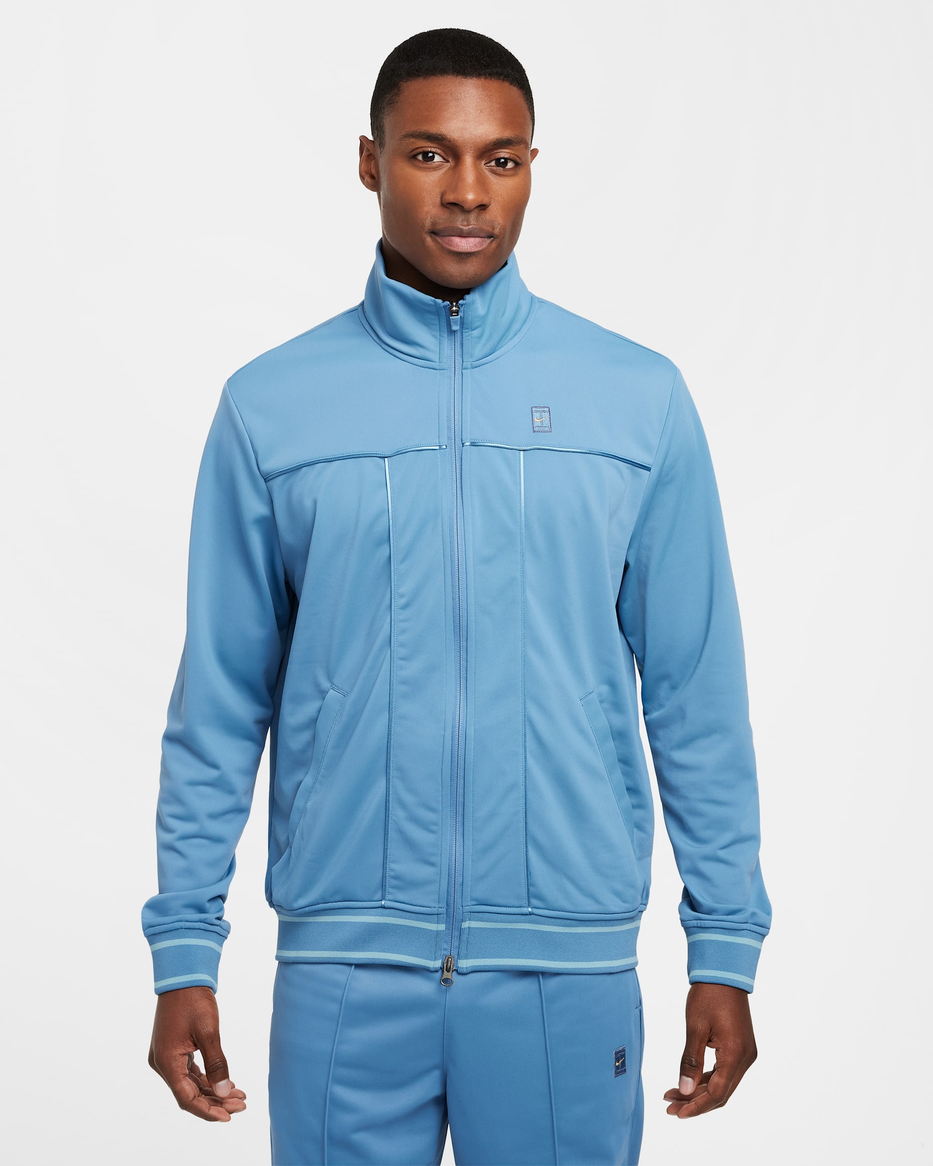 NikeCourt Men's Tennis Jacket - Aegean Storm/Denim Turquoise