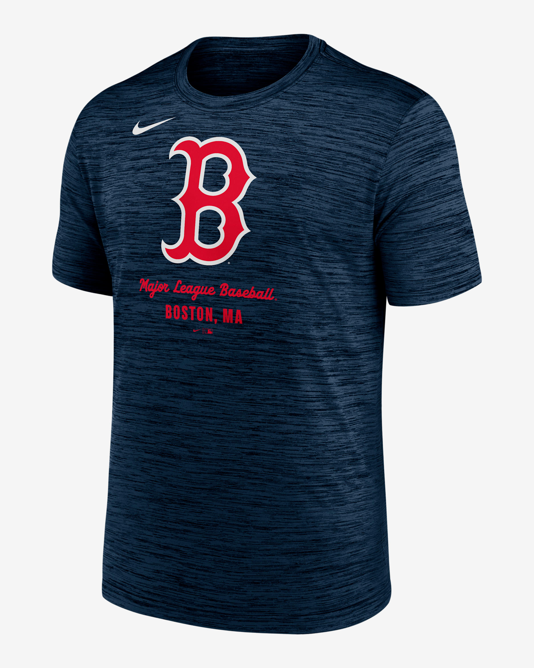 Playera Nike Dri-FIT de la MLB para hombre Boston Red Sox Velocity - Azul marino