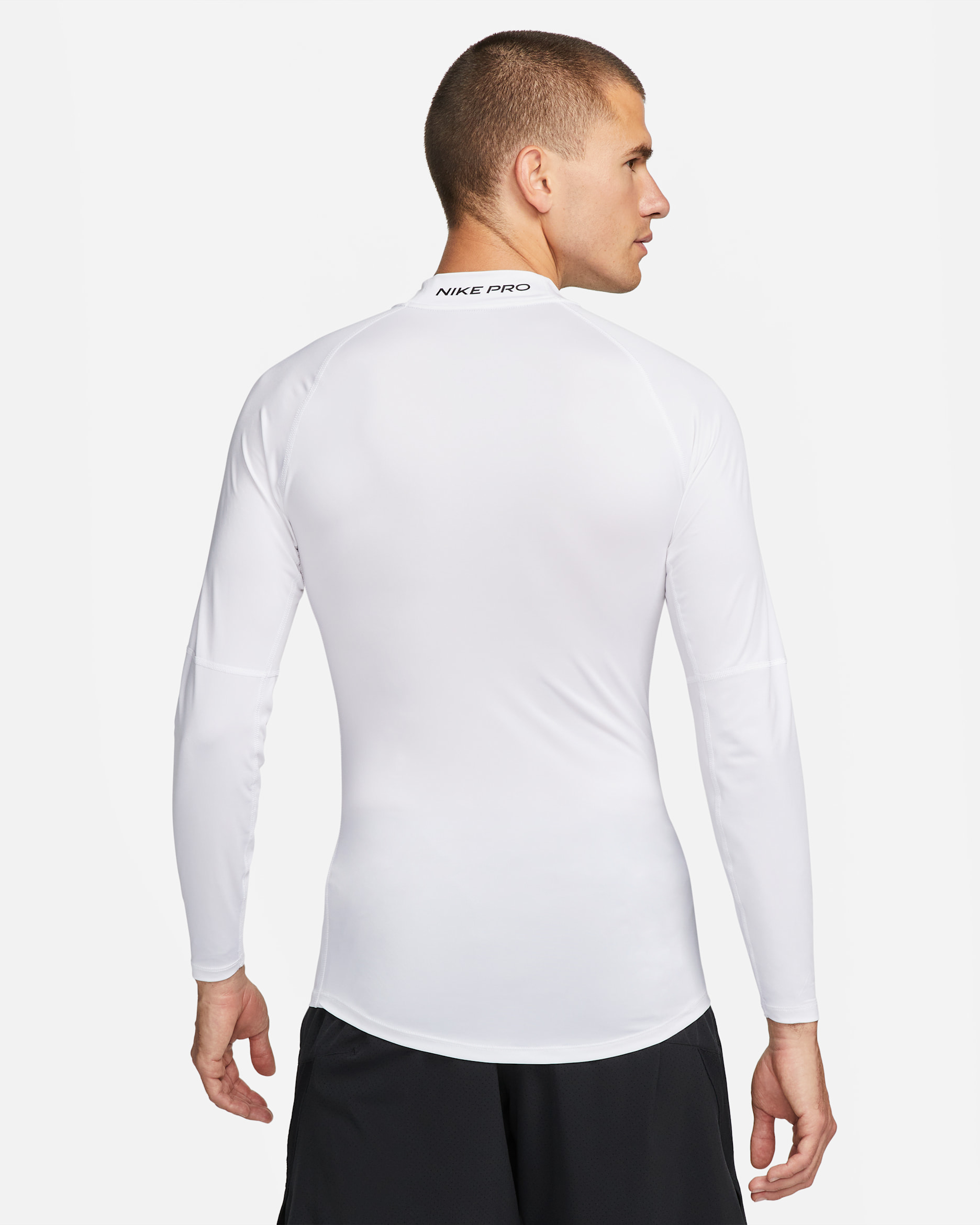 Nike Pro Men's Dri-FIT Fitness Mock-Neck Long-Sleeve Top