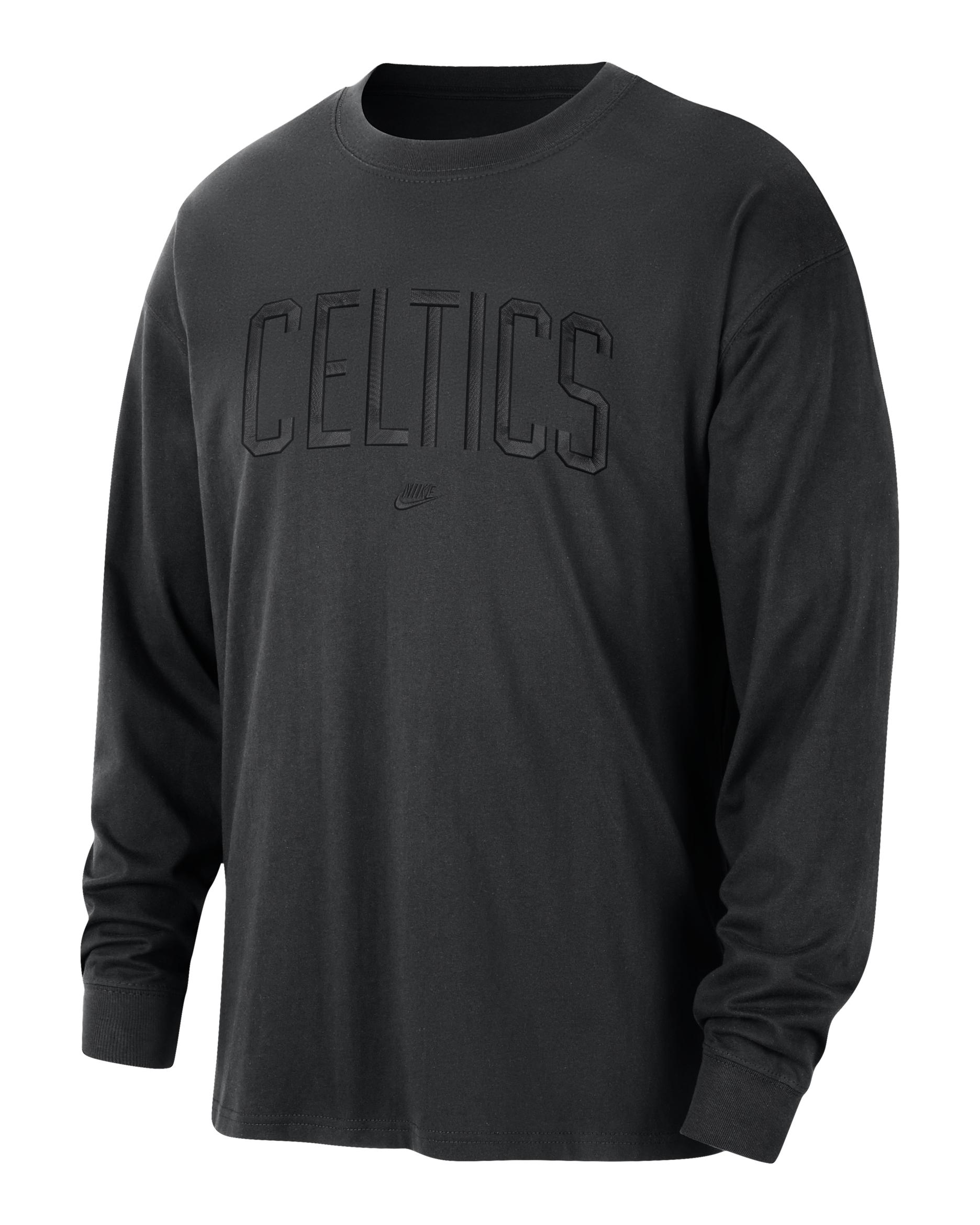 Boston Celtics Courtside Premium Essential Men's Nike NBA Long-Sleeve T-Shirt - Black