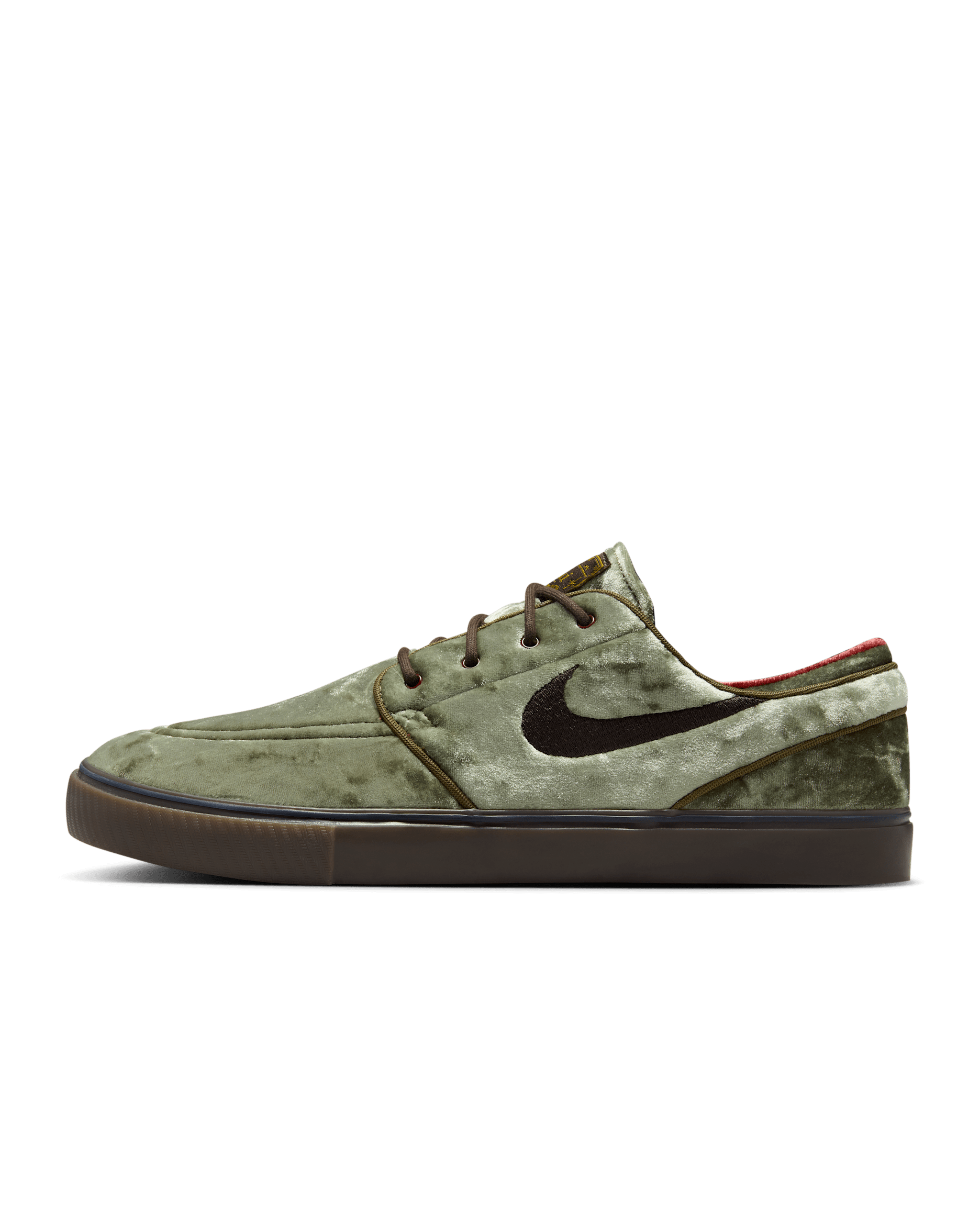 Nike SB Zoom Janoski OG+ SE Skate Shoes - Medium Olive/Baroque Brown/Dark Team Red/Velvet Brown