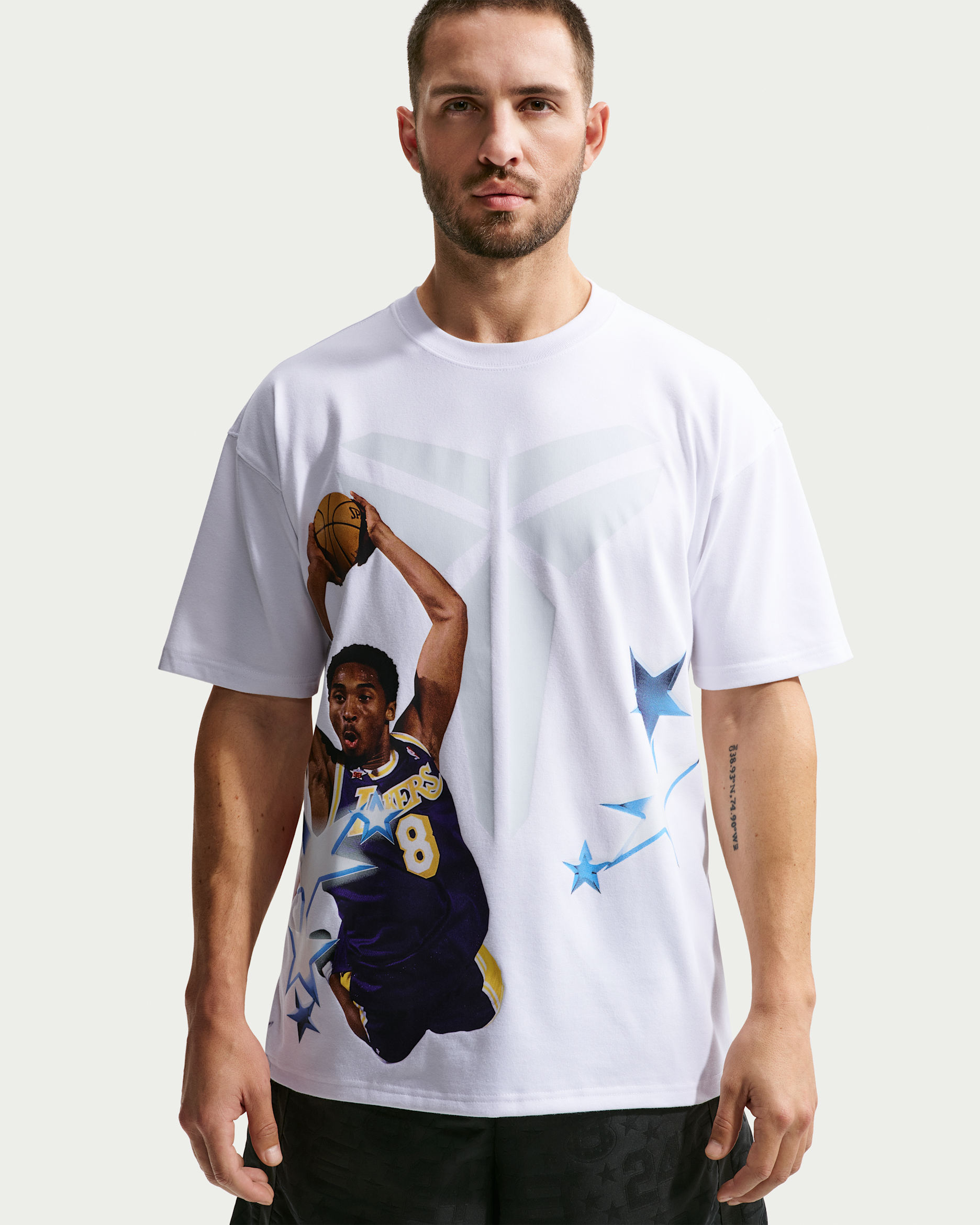 T-shirt de basquetebol Nike Kobe Dri-FIT para homem - Branco