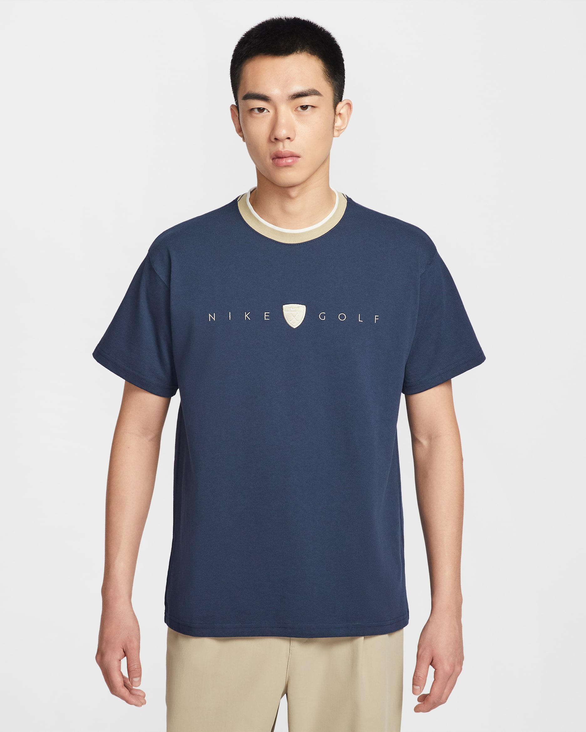 Nike Men's Loose-Fit Golf T-Shirt - College Navy