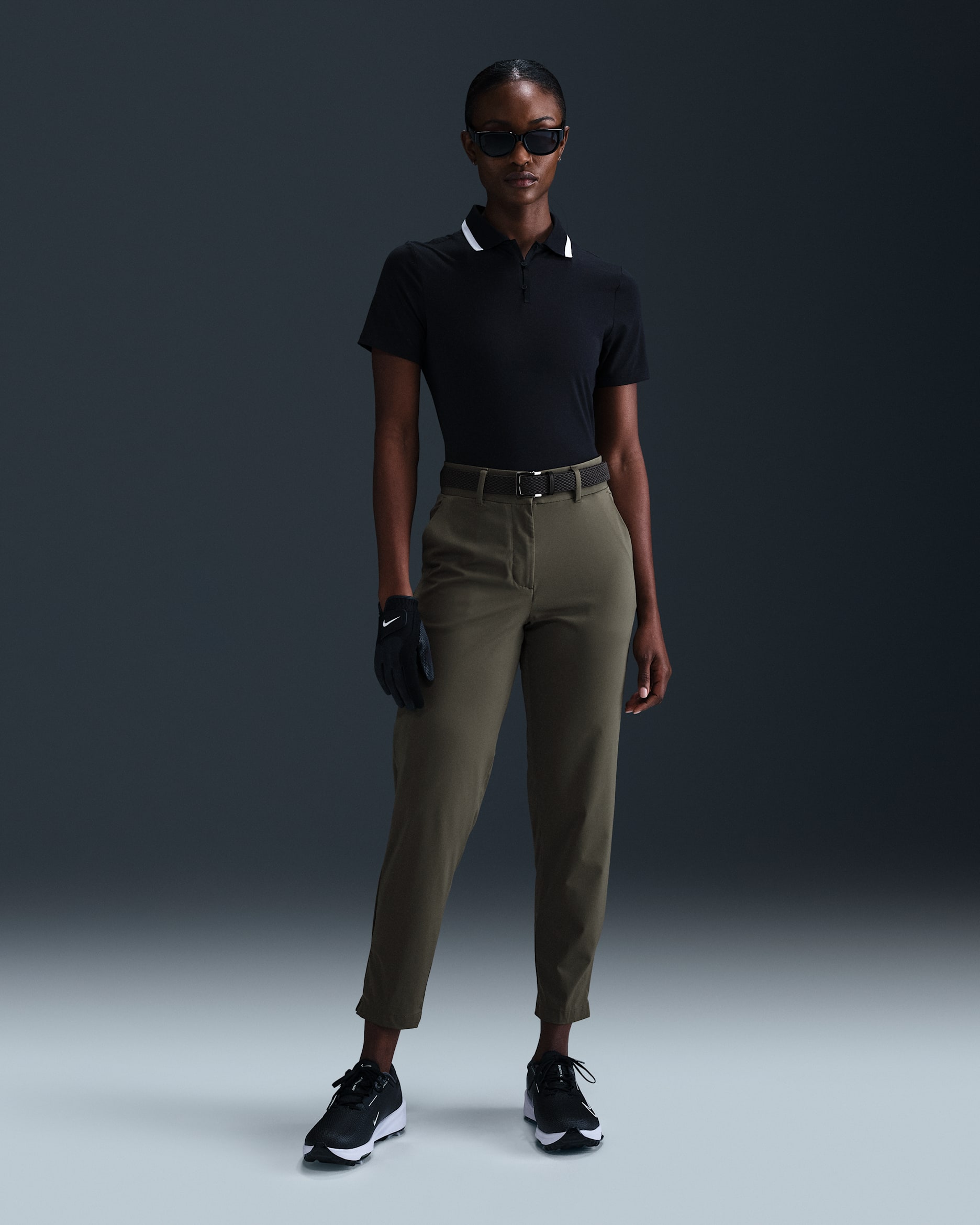 Nike Dri-FIT Tour Women's Golf Pants - Tarp Green/Pale Ivory