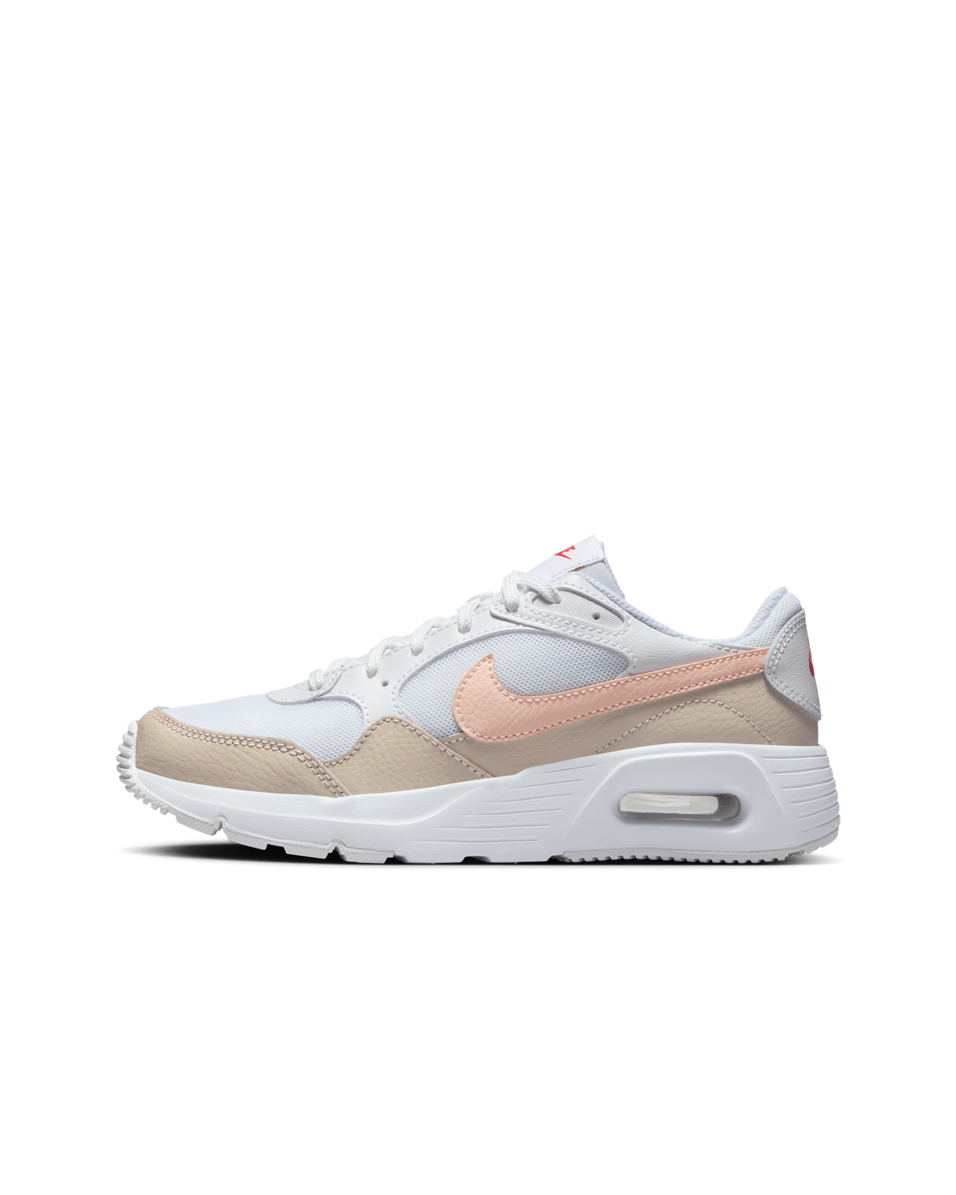 Nike Air Max SC Older Kids' Shoe - White/Light Orewood Brown/Ember Glow/Echo Pink