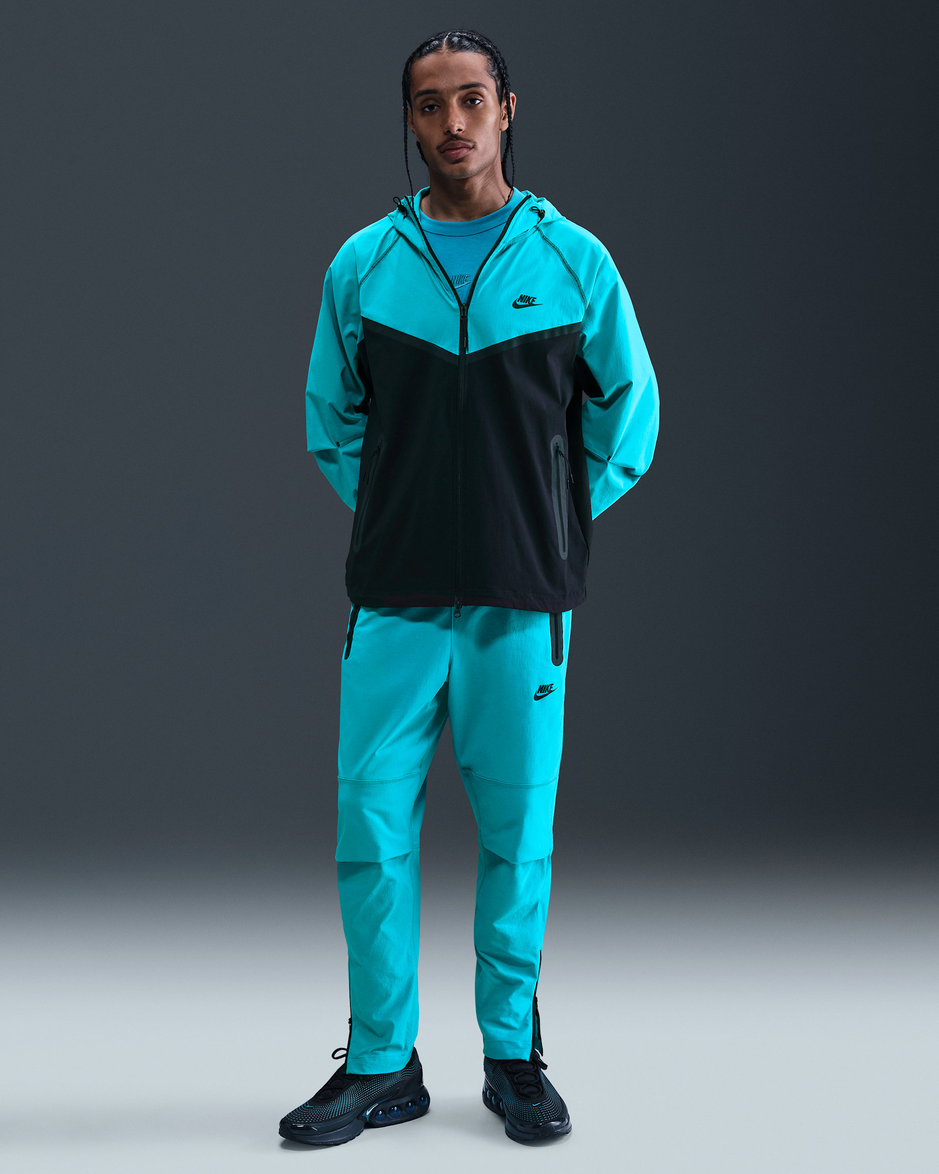 Pantalon tissé Nike Tech pour homme - Dusty Cactus/Noir