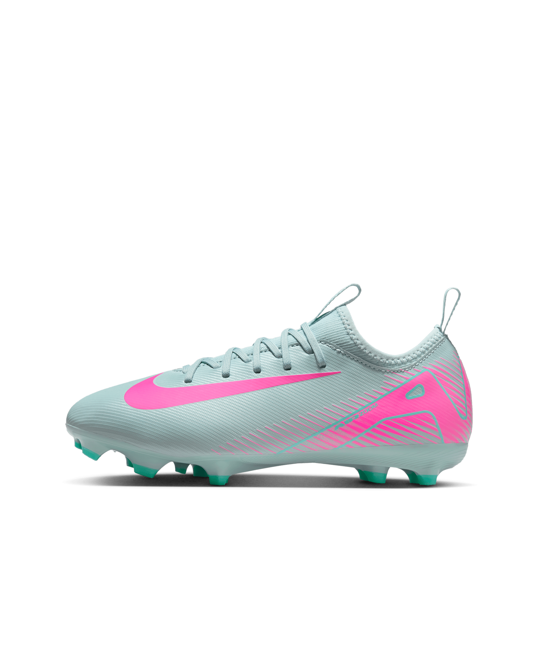 Scarpa da calcio a taglio basso MG Nike Jr. Mercurial Vapor 16 Academy – Bambino/a e ragazzo/a - Ocean Cube/Pink Blast