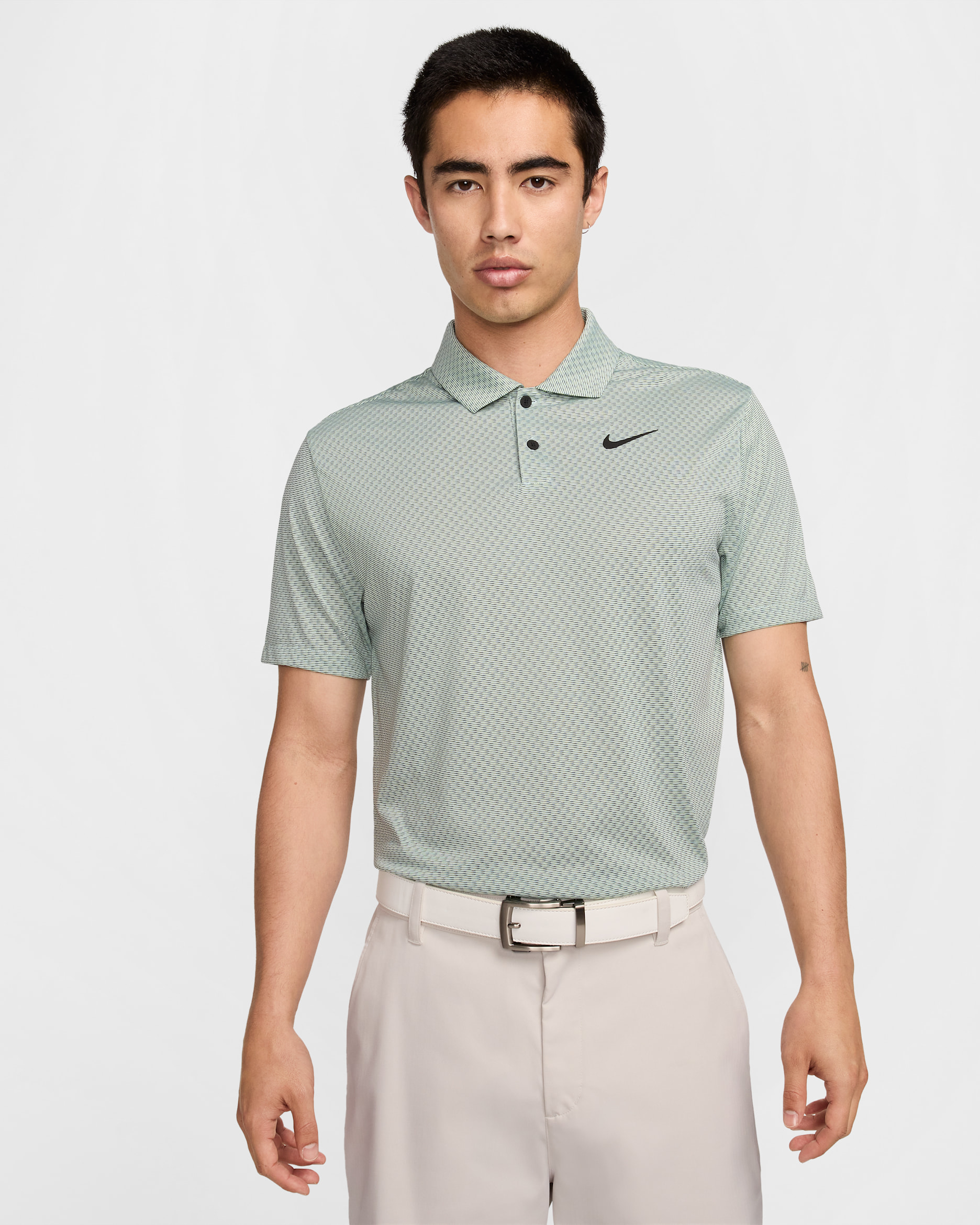 Nike Tour Men's Dri-FIT Golf Polo - Glacier Blue/Light Lemon Twist/Midnight Navy/Black