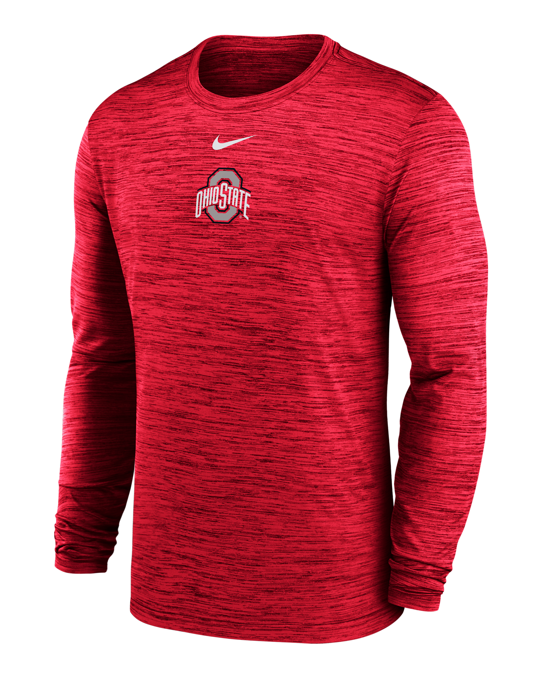 Ohio State Sideline Velocity Men's Nike Dri-FIT College Long-Sleeve T-Shirt - Red