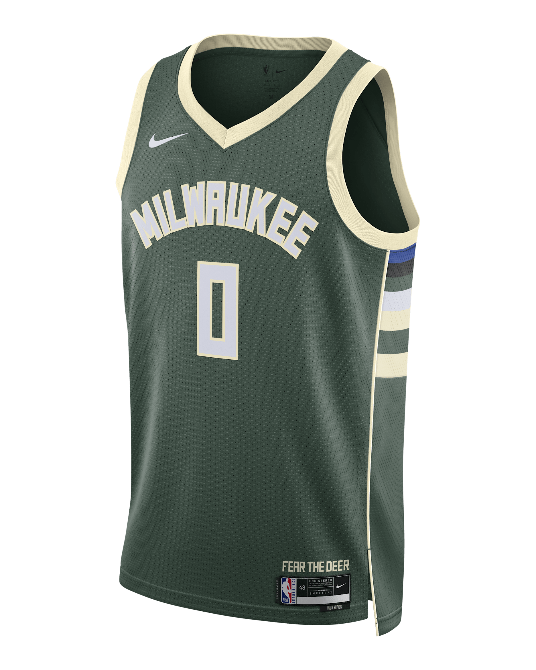 Damian Lillard Milwaukee Bucks Icon Edition Men's Nike Dri-FIT NBA Swingman Jersey - Fir