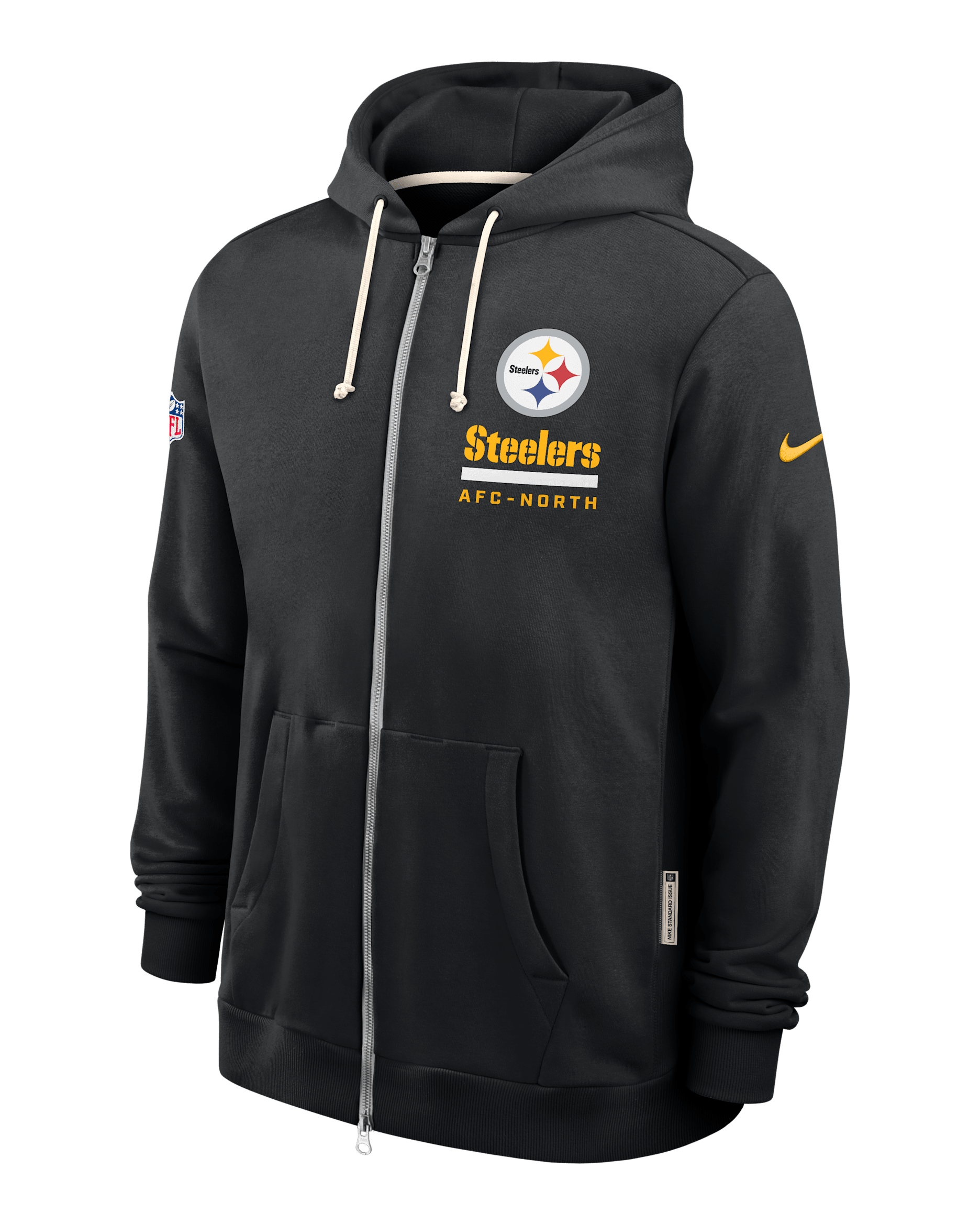 Pittsburgh Steelers Utility Player Sideline Men's Nike Dri-FIT NFL Full-Zip Hoodie - Black