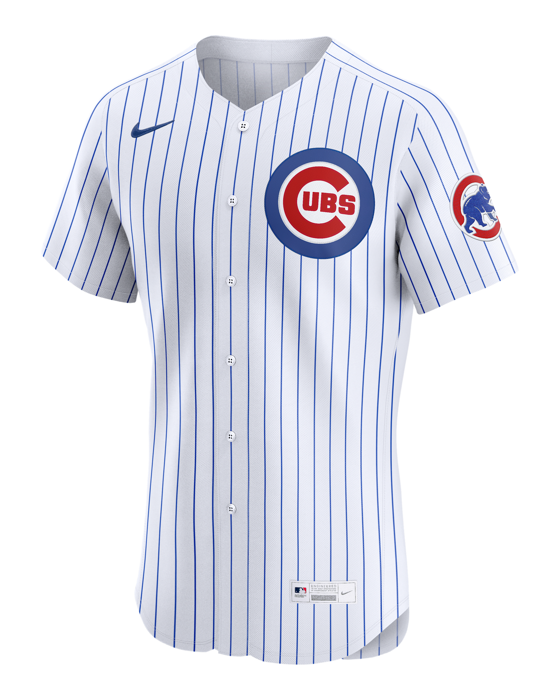 Jersey Nike Dri-FIT ADV de la MLB Elite para hombre Chicago Cubs - Blanco