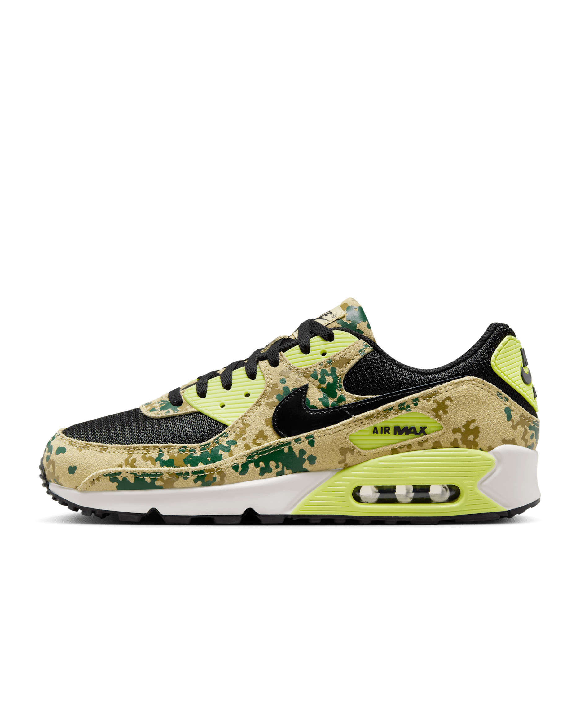 Nike Air Max 90 Premium Men's Shoes - Team Gold/Light Lemon Twist/Phantom/Black