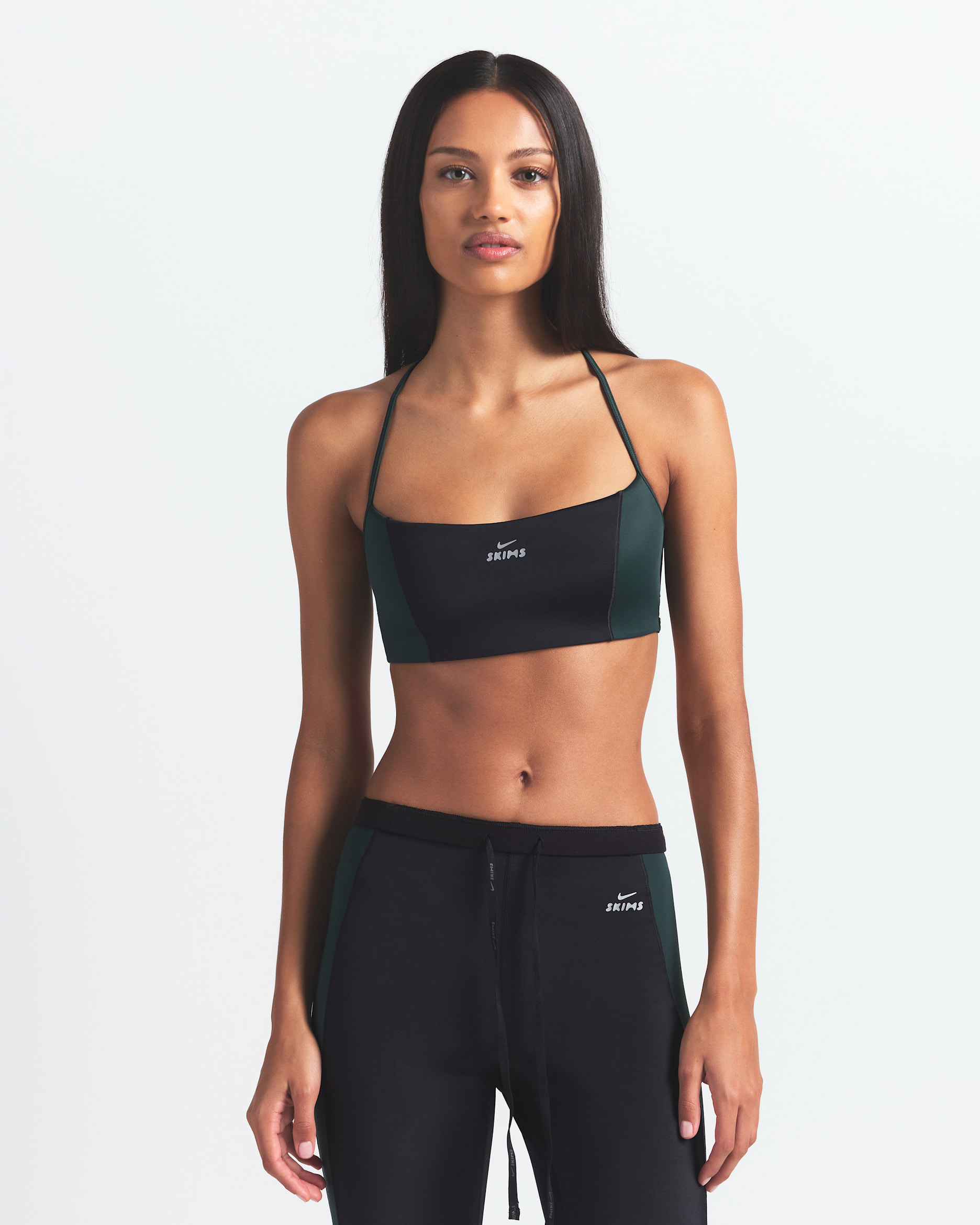 NikeSKIMS Shine Women's Micro-Scoop Bra - NSKM OBSIDIAN/NSKM DARK TEAL