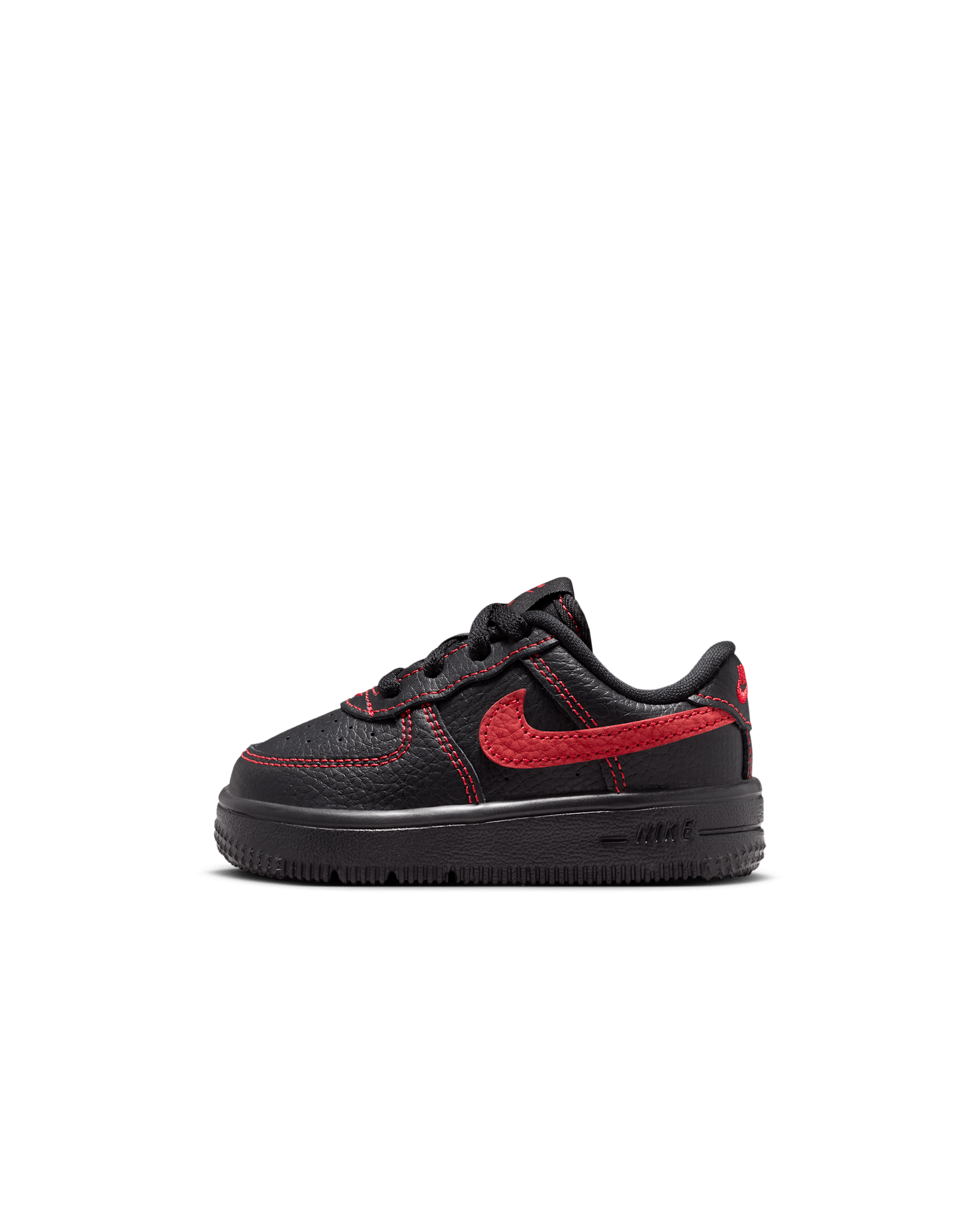 Nike Force 1 Low LV8 3 Baby/Toddler Shoes - Black/Black/Black/University Red