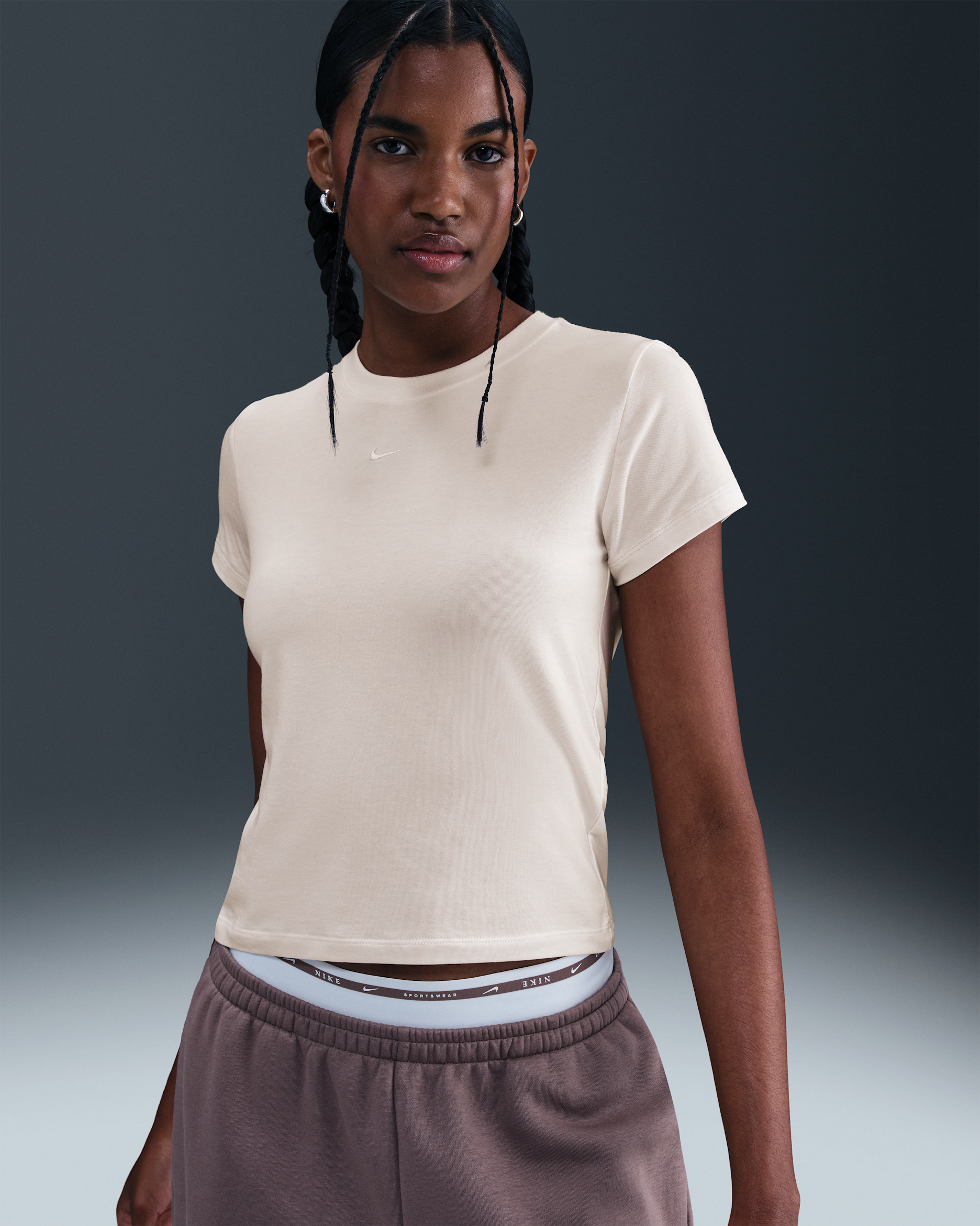 Nike Sportswear Chill Knit Women's T-Shirt - Pale Ivory