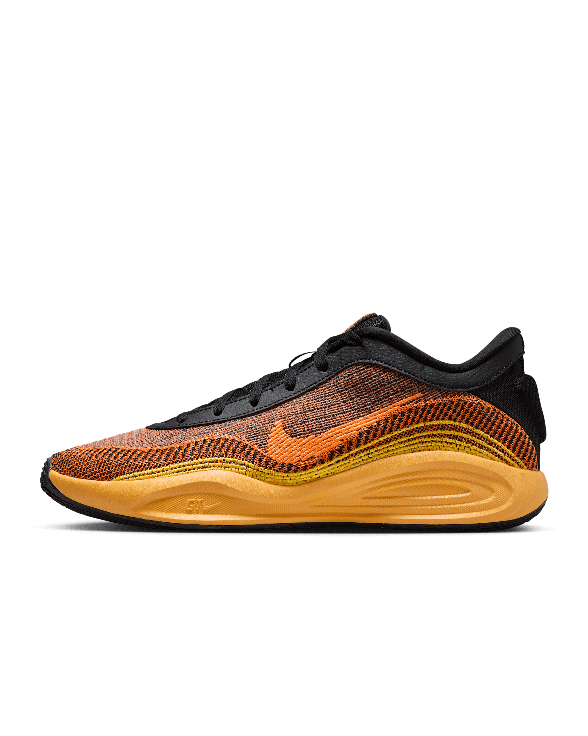 Tenis de básquetbol G.T. Hustle Academy - Negro/Naranja láser/Naranja total